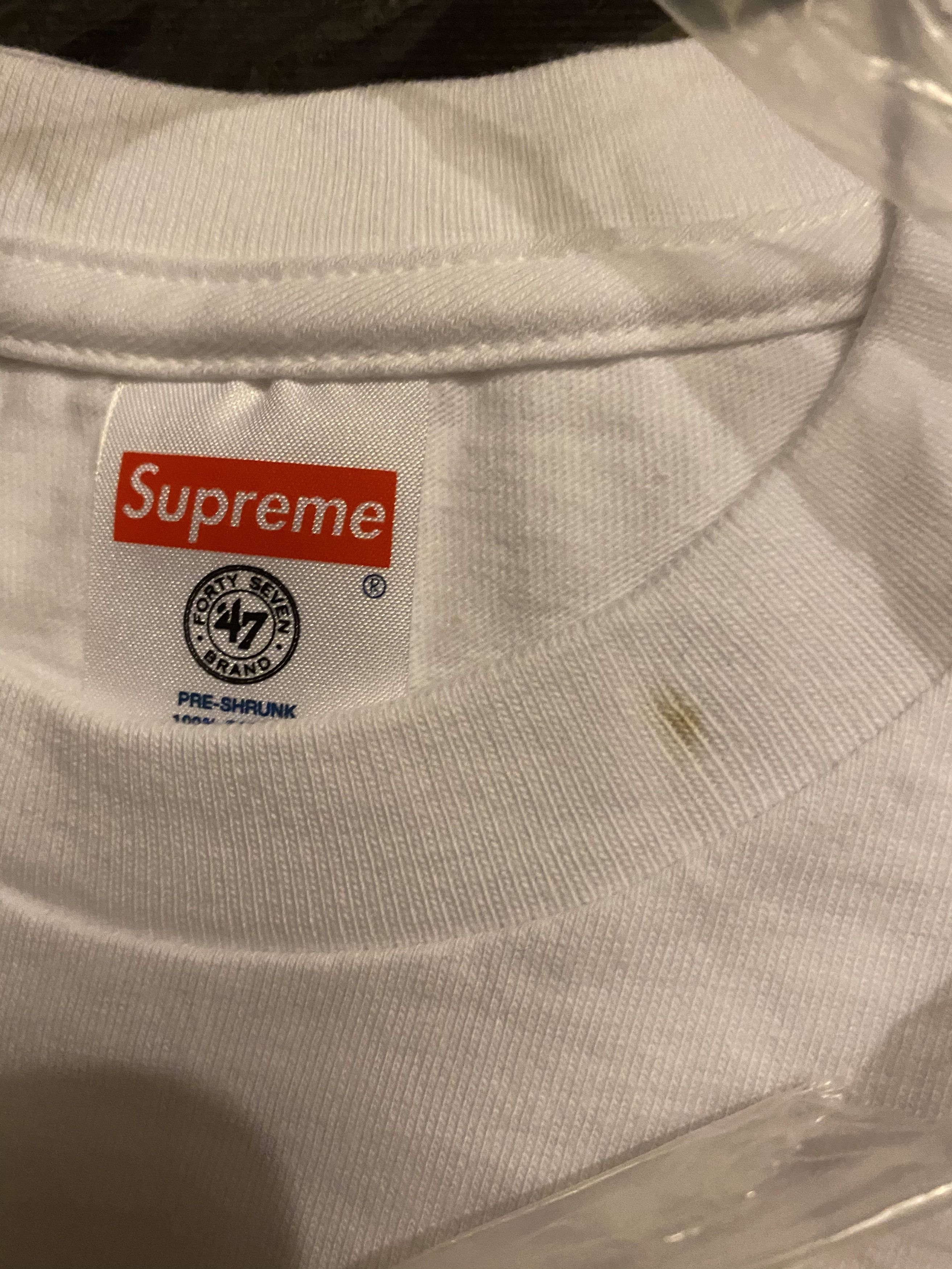 47 Brand × New York Yankees × Supreme Supreme Yankees box logo Tee Size Medium Flaws Size US M / EU 48-50 / 2 - 2 Thumbnail