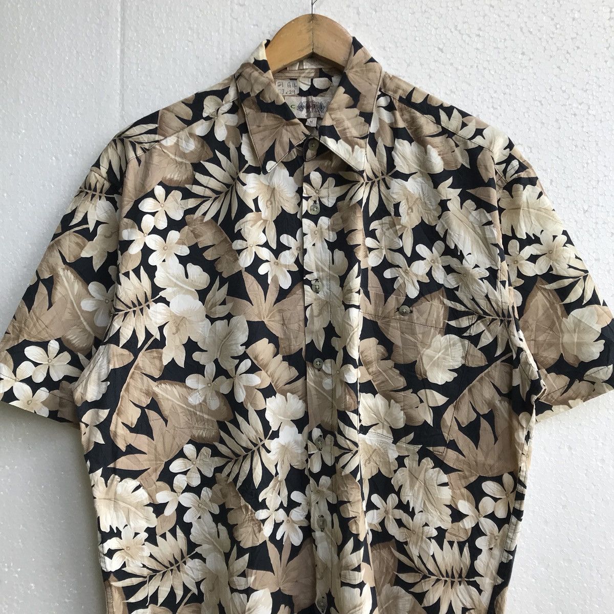 Campia Moda Hawaiian Floral Flowers Design Shirt Cotton Size US M / EU 48-50 / 2 - 3 Thumbnail