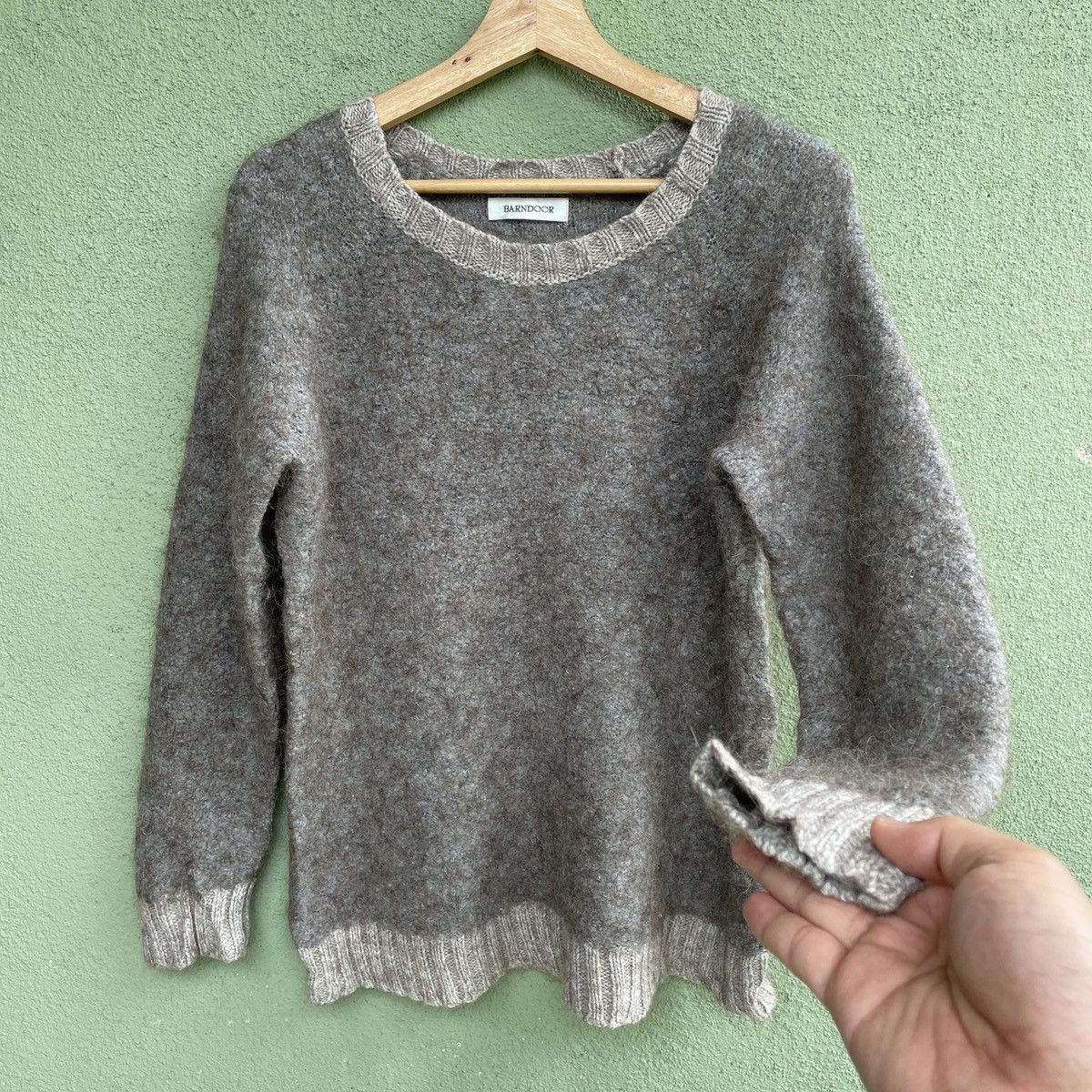 Aran Isles Knitwear Vintage BARNDOOR Mohair Knitwear Sweater Jumper! Size US M / EU 48-50 / 2 - 2 Thumbnail