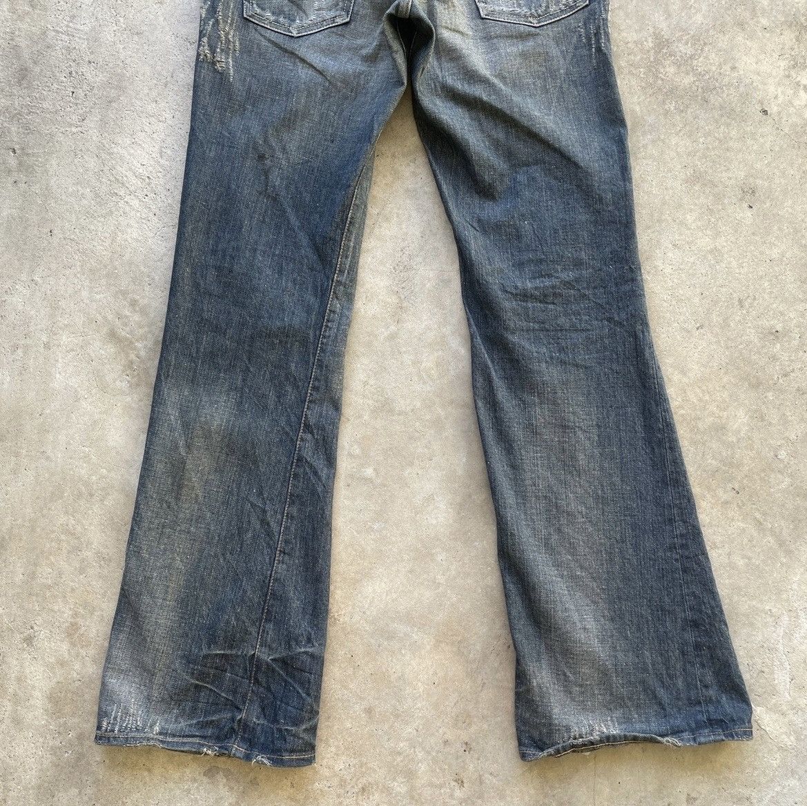 Japanese Brand Vintage Japanese brand FLARE Faded Denim Jeans Pants W32x33 Size US 32 / EU 48 - 12 Thumbnail