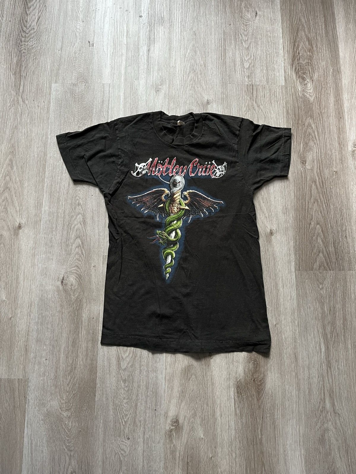 Vintage 1989 Motley Crüe "Crüe Fans Are The Best, F The Rest!" Shirt Size US S / EU 44-46 / 1 - 1 Thumbnail