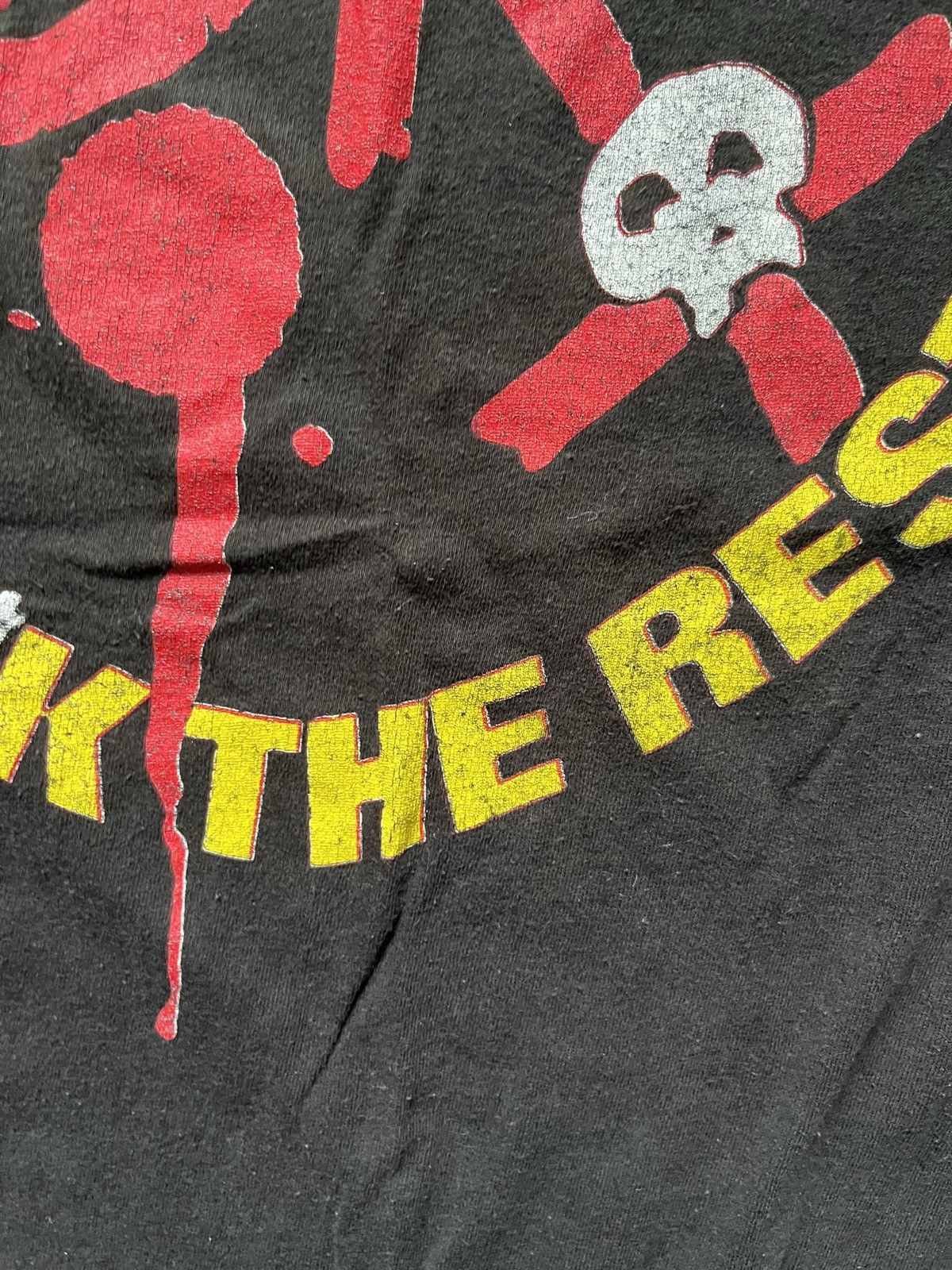 Vintage 1989 Motley Crüe "Crüe Fans Are The Best, F The Rest!" Shirt Size US S / EU 44-46 / 1 - 19 Thumbnail