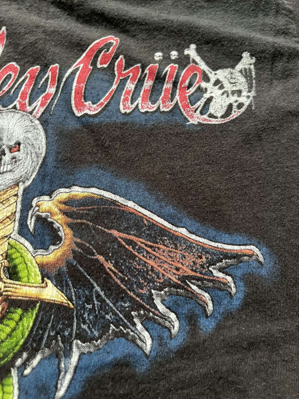 Vintage 1989 Motley Crüe "Crüe Fans Are The Best, F The Rest!" Shirt Size US S / EU 44-46 / 1 - 6 Thumbnail