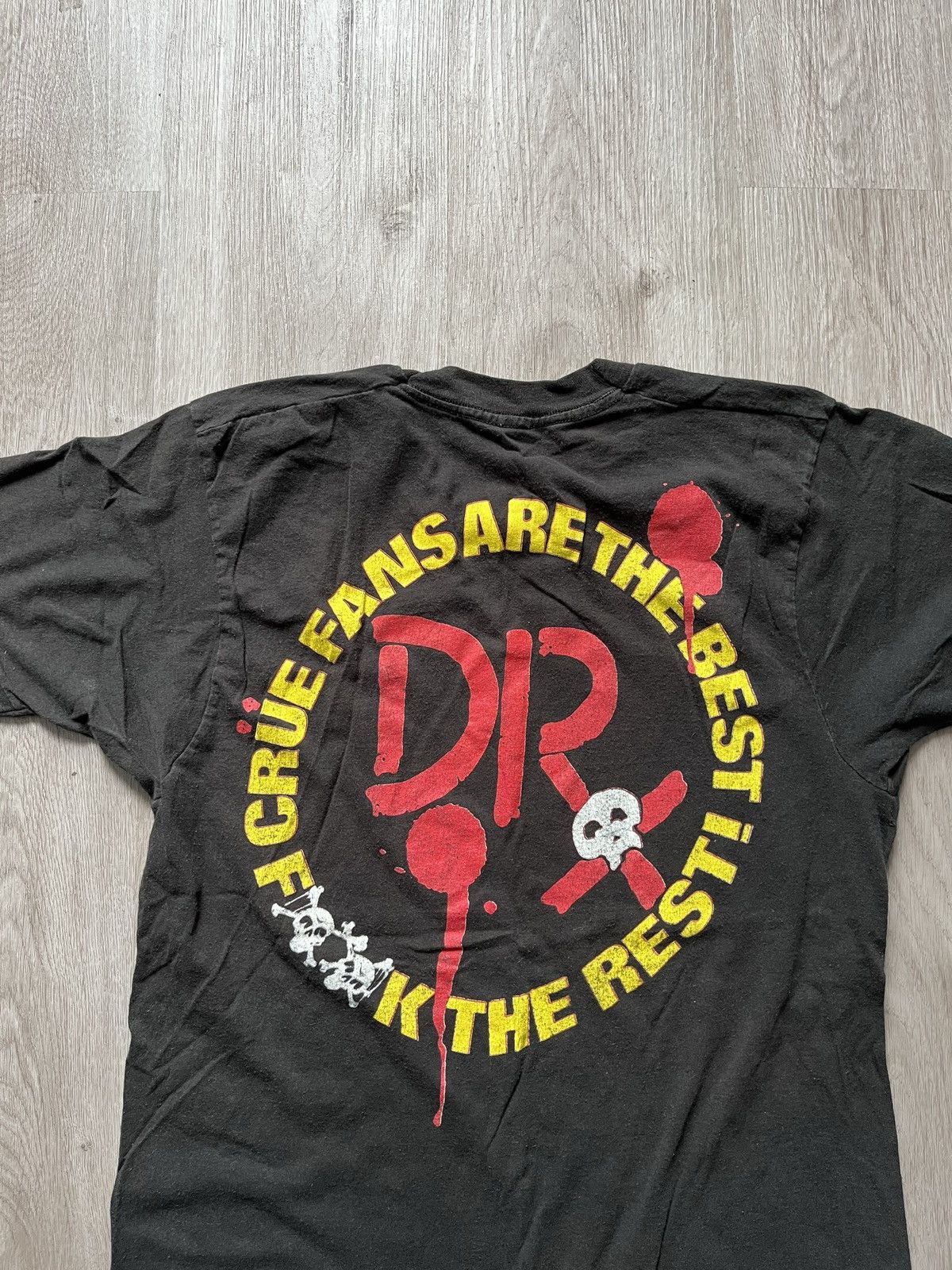 Vintage 1989 Motley Crüe "Crüe Fans Are The Best, F The Rest!" Shirt Size US S / EU 44-46 / 1 - 13 Thumbnail