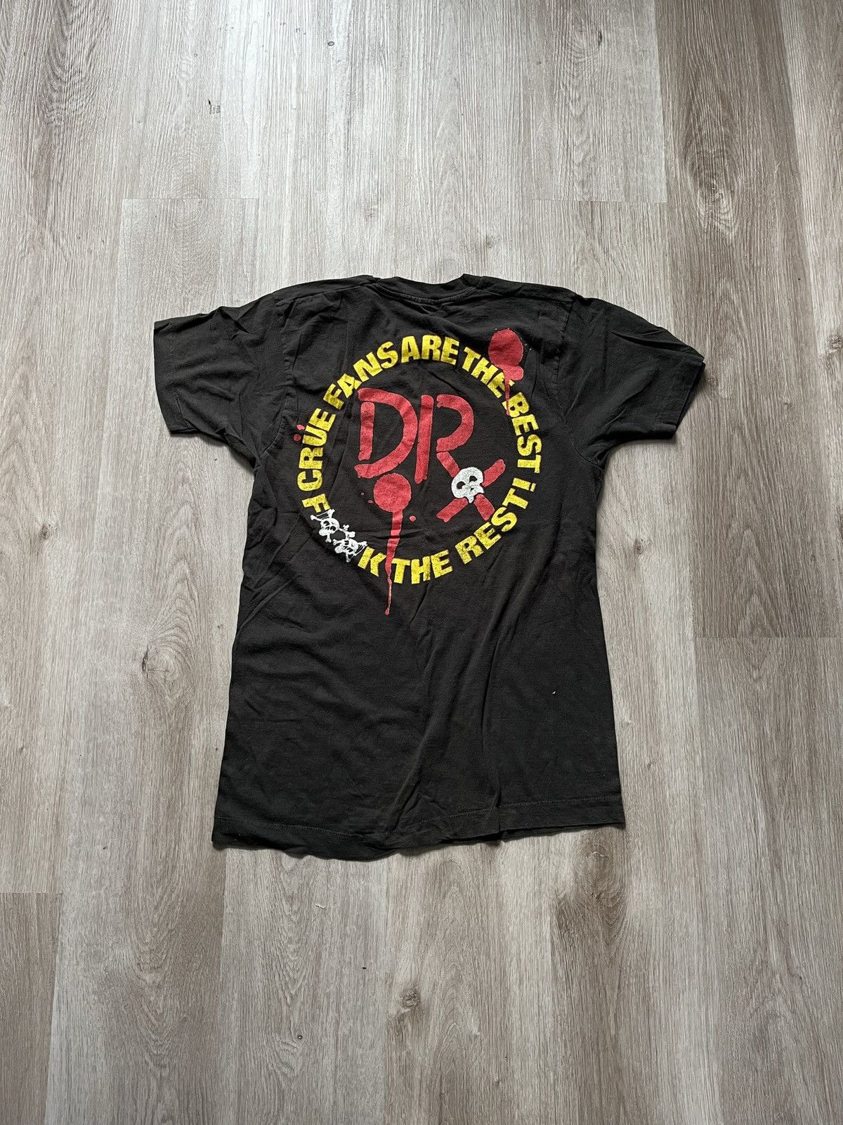 Vintage 1989 Motley Crüe "Crüe Fans Are The Best, F The Rest!" Shirt Size US S / EU 44-46 / 1 - 2 Thumbnail