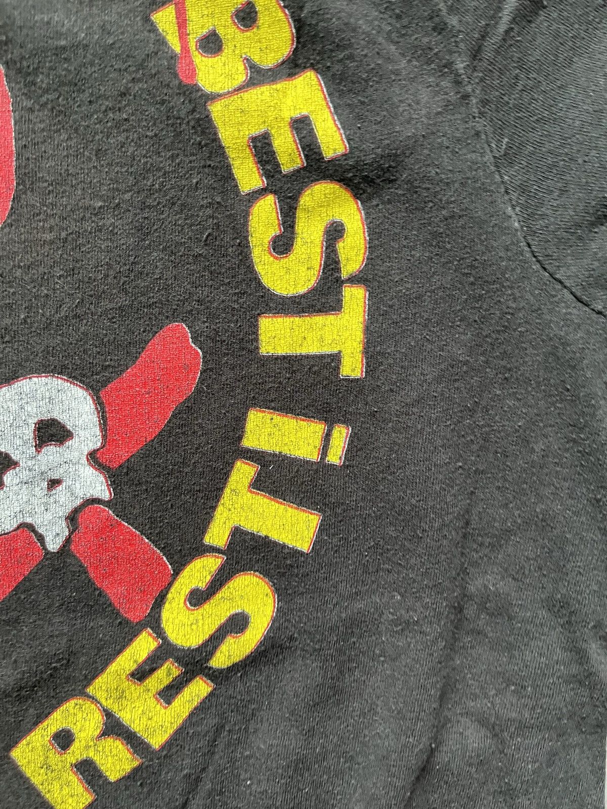 Vintage 1989 Motley Crüe "Crüe Fans Are The Best, F The Rest!" Shirt Size US S / EU 44-46 / 1 - 23 Thumbnail