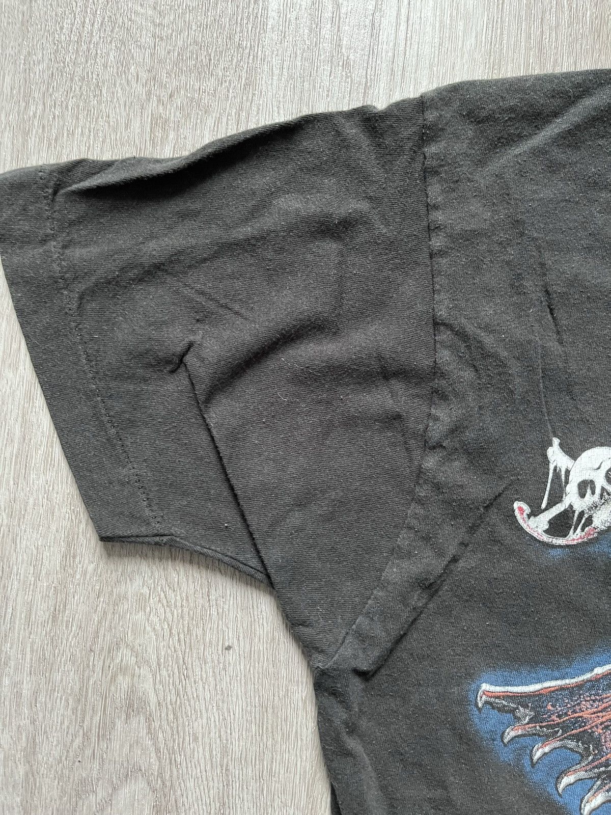 Vintage 1989 Motley Crüe "Crüe Fans Are The Best, F The Rest!" Shirt Size US S / EU 44-46 / 1 - 8 Thumbnail