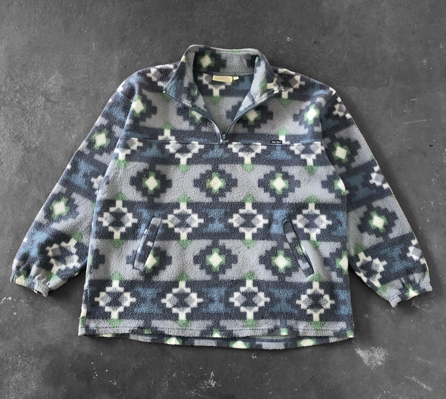 Dior RARE🔥80’S DIOR SPORT NAVAJO FLEECE JACKET MADE IN CANADA Size US L / EU 52-54 / 3 - 1 Thumbnail