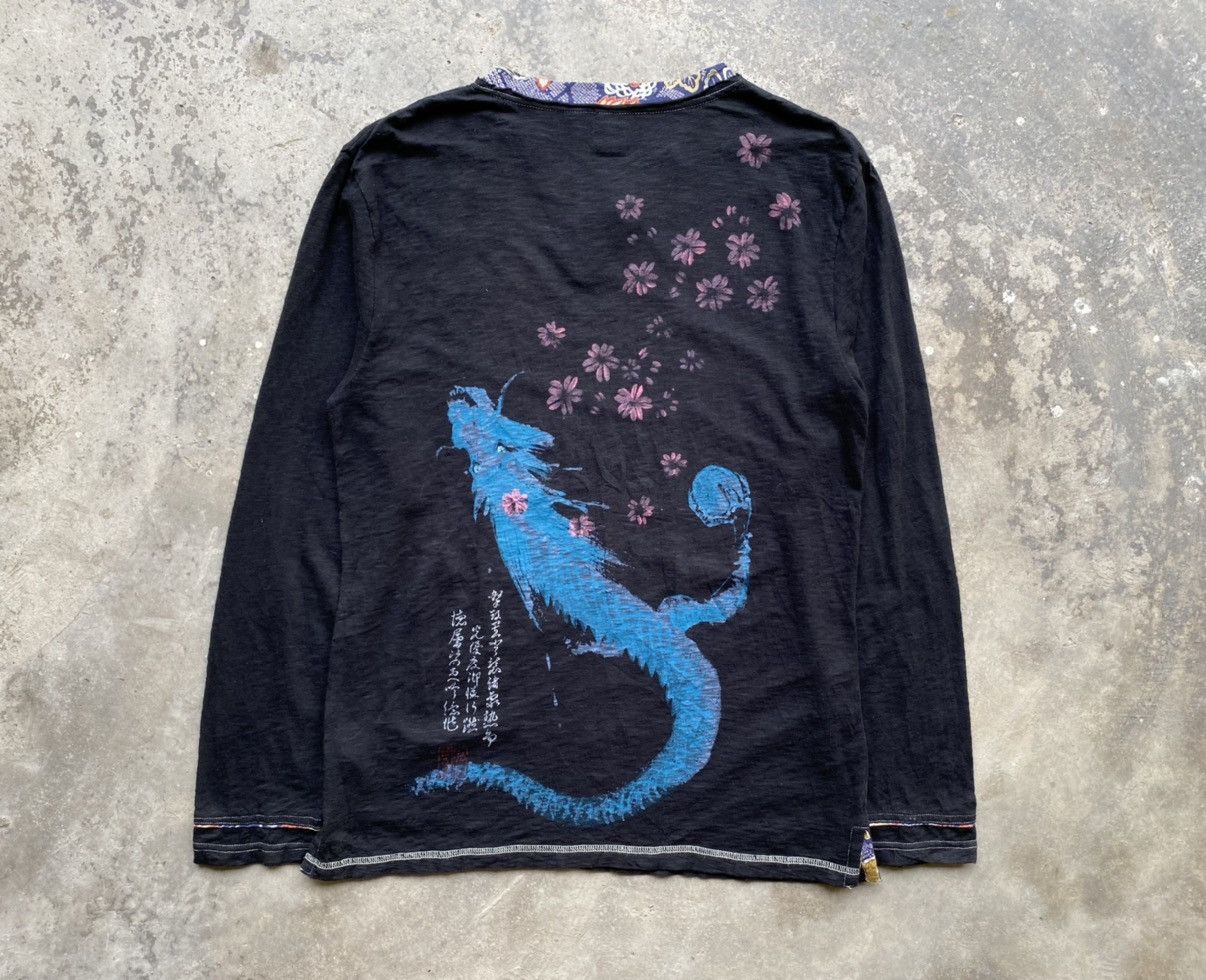 Japanese Brand RARE💥Japanese Classic Motive to Floral/Dragon Hand Painted Size US M / EU 48-50 / 2 - 12 Thumbnail