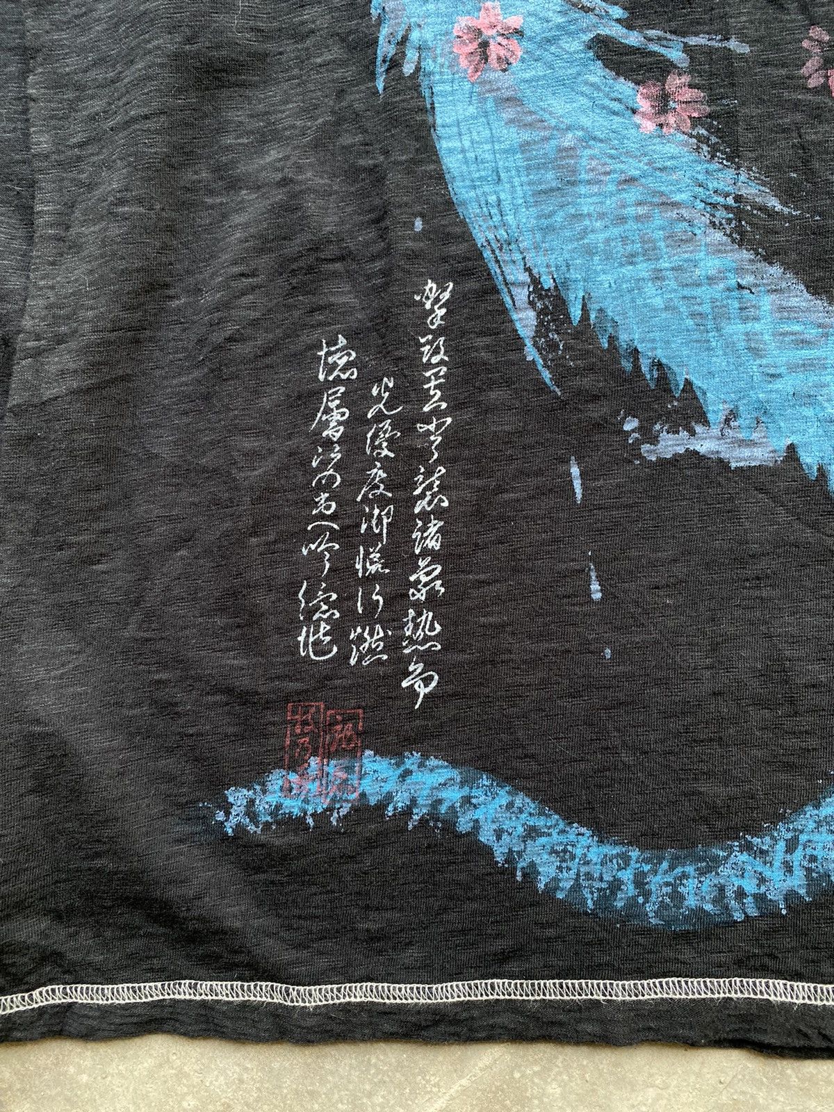 Japanese Brand RARE💥Japanese Classic Motive to Floral/Dragon Hand Painted Size US M / EU 48-50 / 2 - 16 Thumbnail