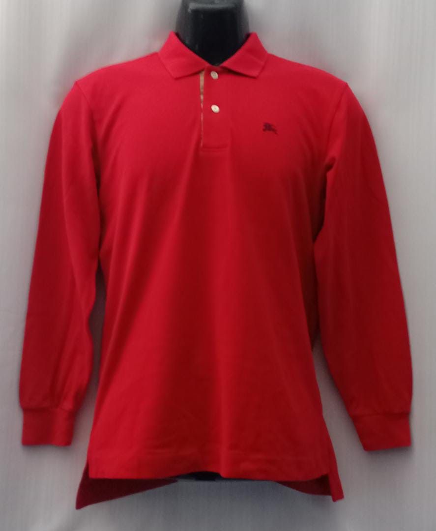 Burberry × Japanese Brand × Vintage Burberry Nova Check Long Sleeve Polo Shirt Size US M / EU 48-50 / 2 - 1 Thumbnail