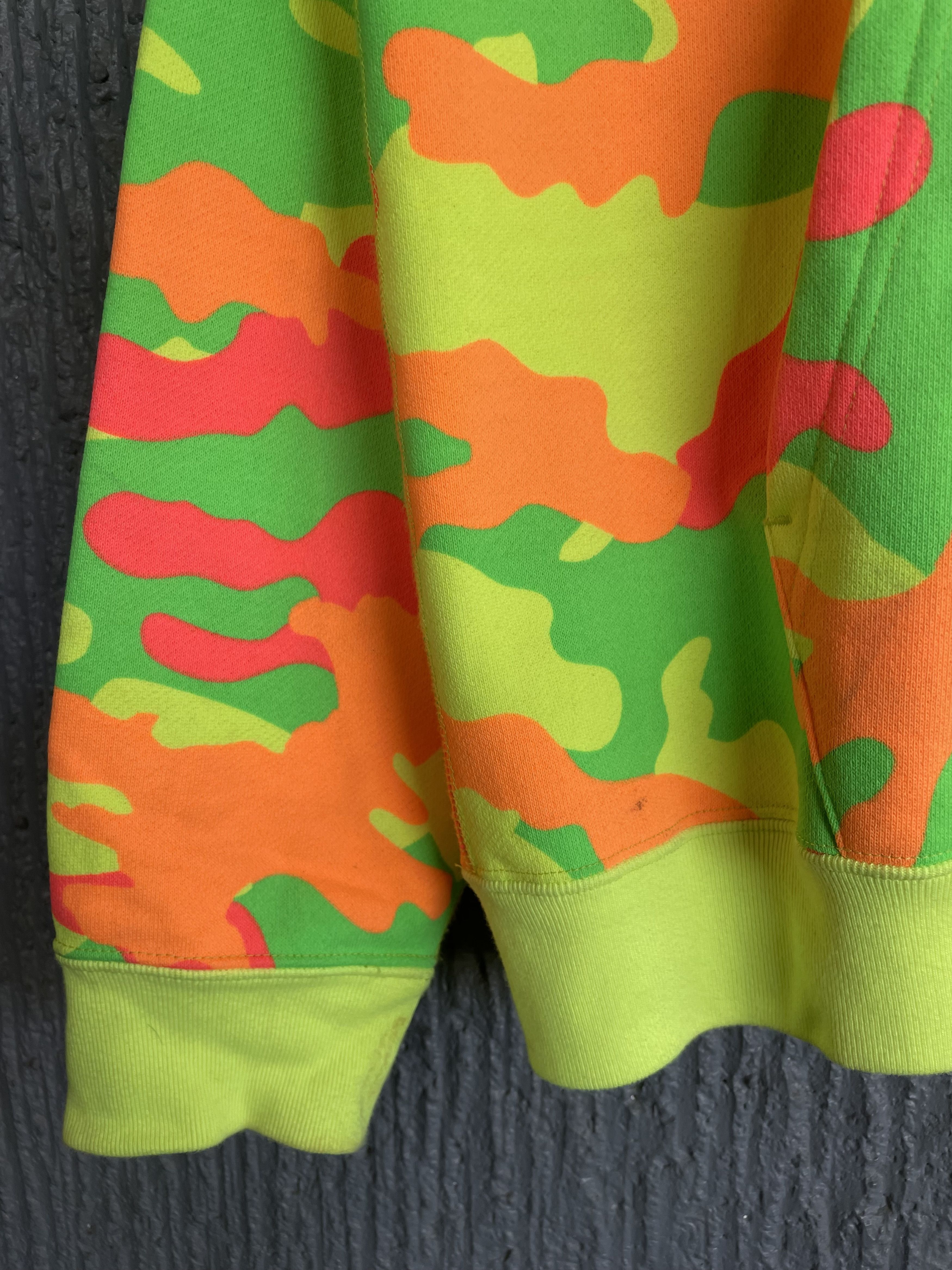 Bape Neon Woodland Camo Full Zip Hoodie Size US M / EU 48-50 / 2 - 9 Thumbnail