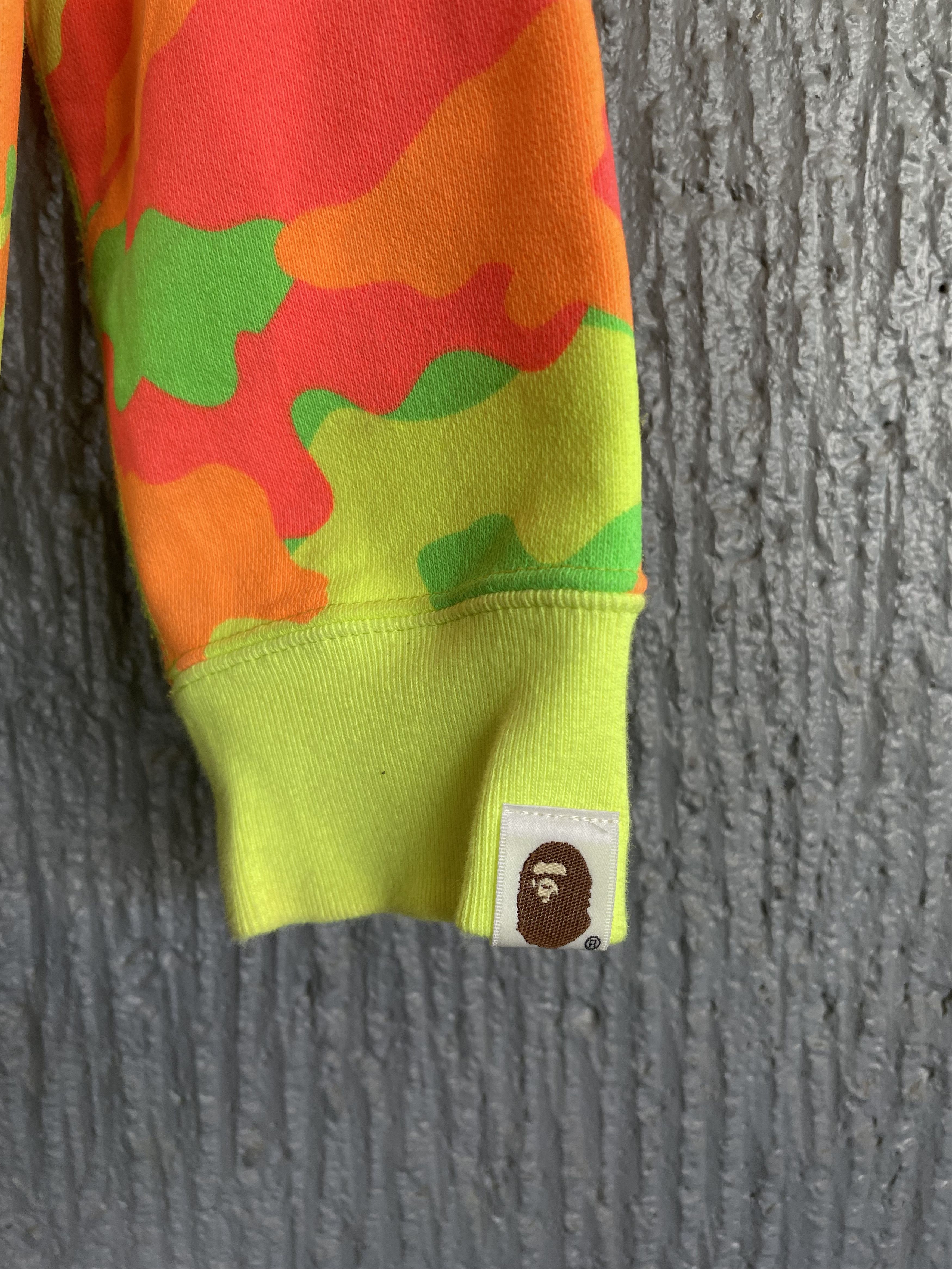 Bape Neon Woodland Camo Full Zip Hoodie Size US M / EU 48-50 / 2 - 12 Thumbnail