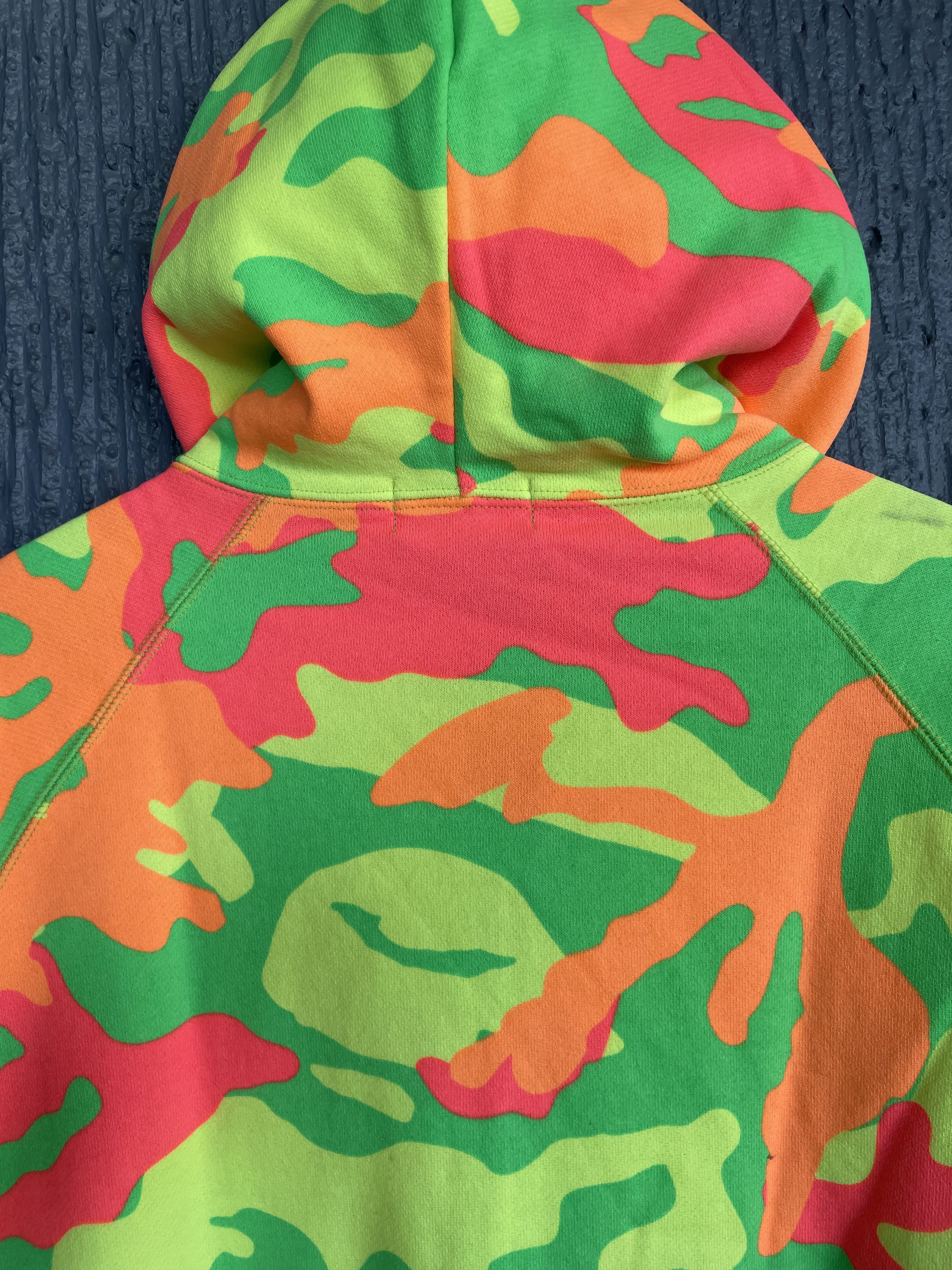 Bape Neon Woodland Camo Full Zip Hoodie Size US M / EU 48-50 / 2 - 7 Thumbnail