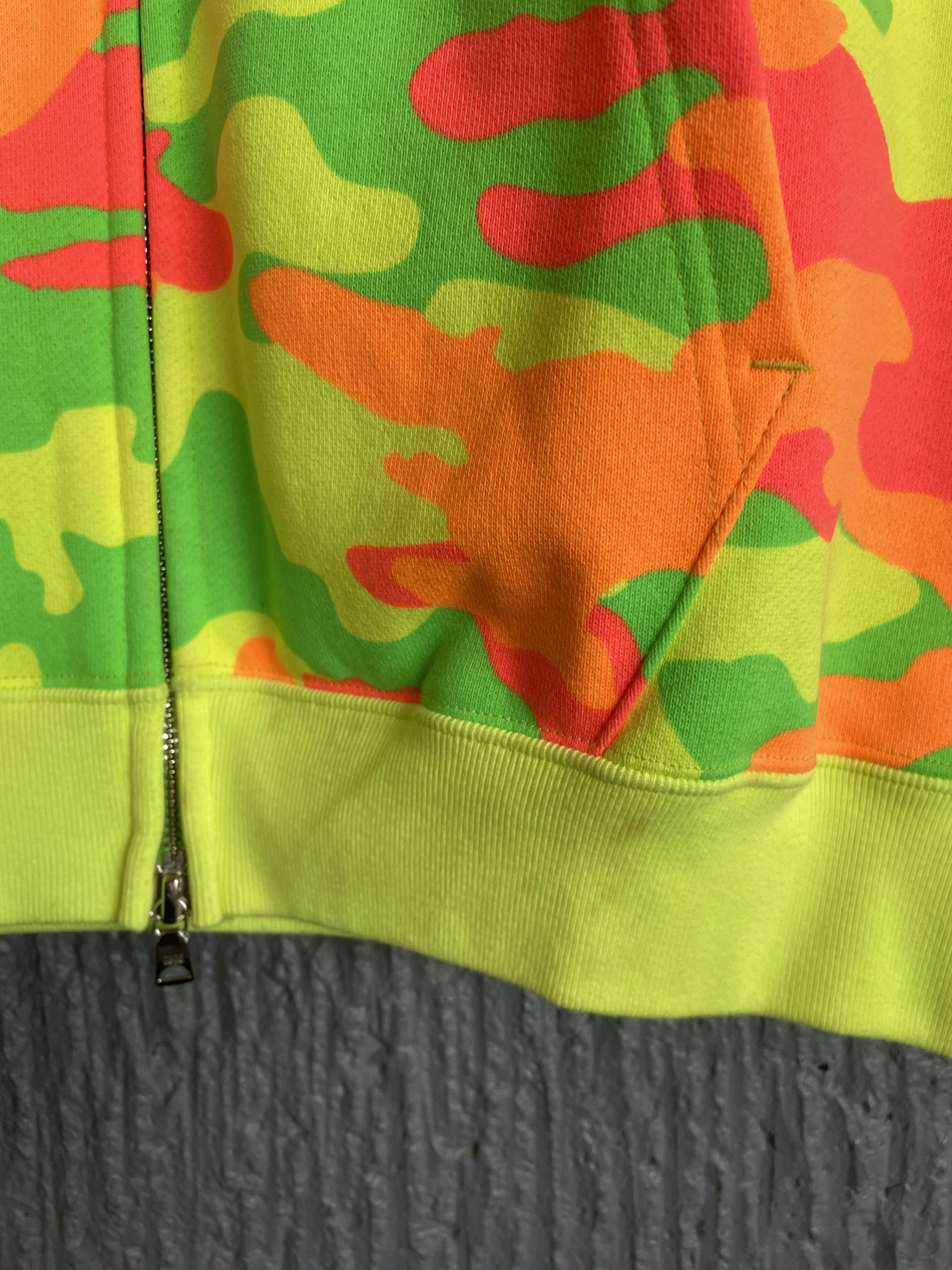 Bape Neon Woodland Camo Full Zip Hoodie Size US M / EU 48-50 / 2 - 10 Thumbnail
