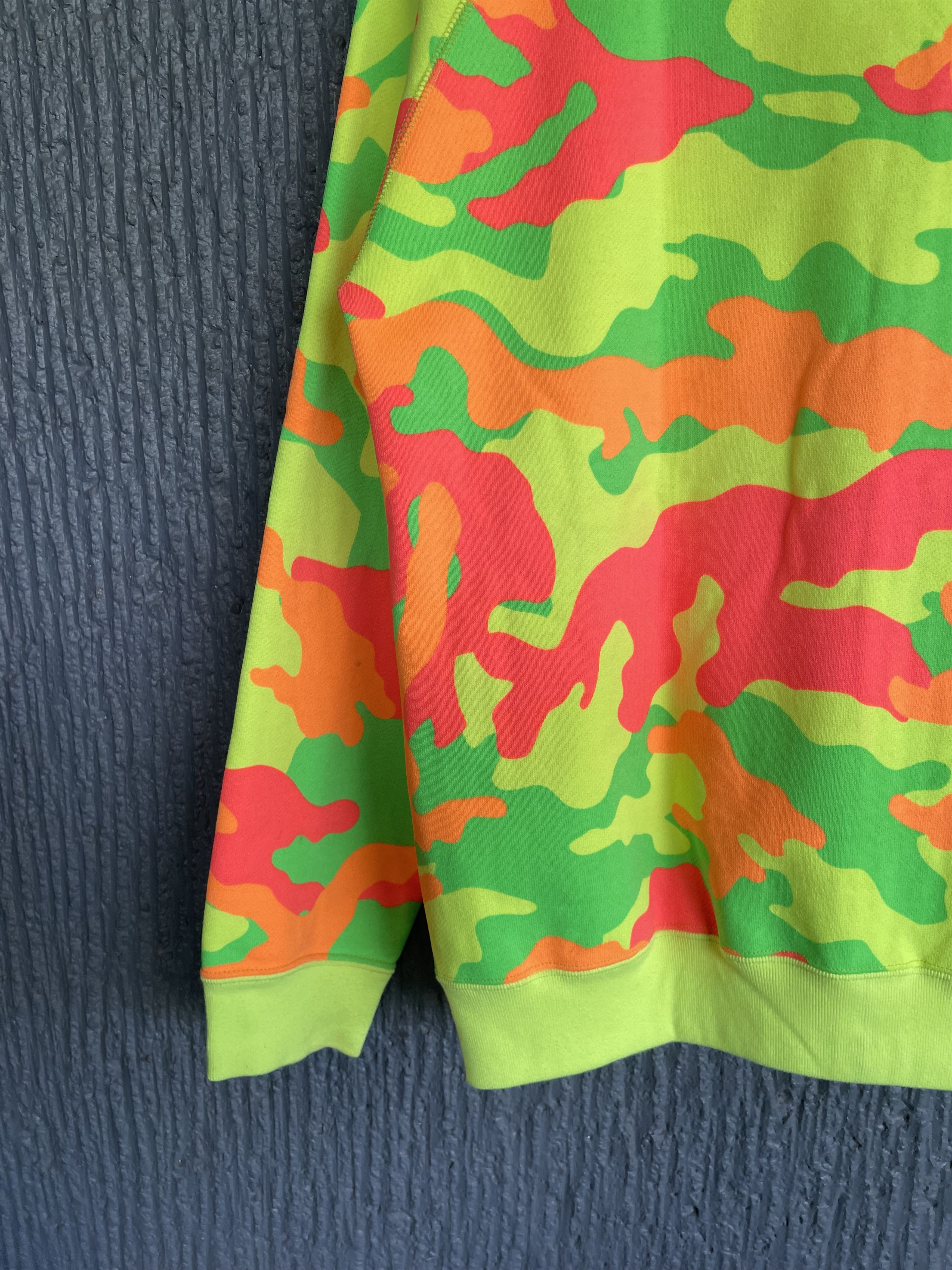 Bape Neon Woodland Camo Full Zip Hoodie Size US M / EU 48-50 / 2 - 8 Thumbnail