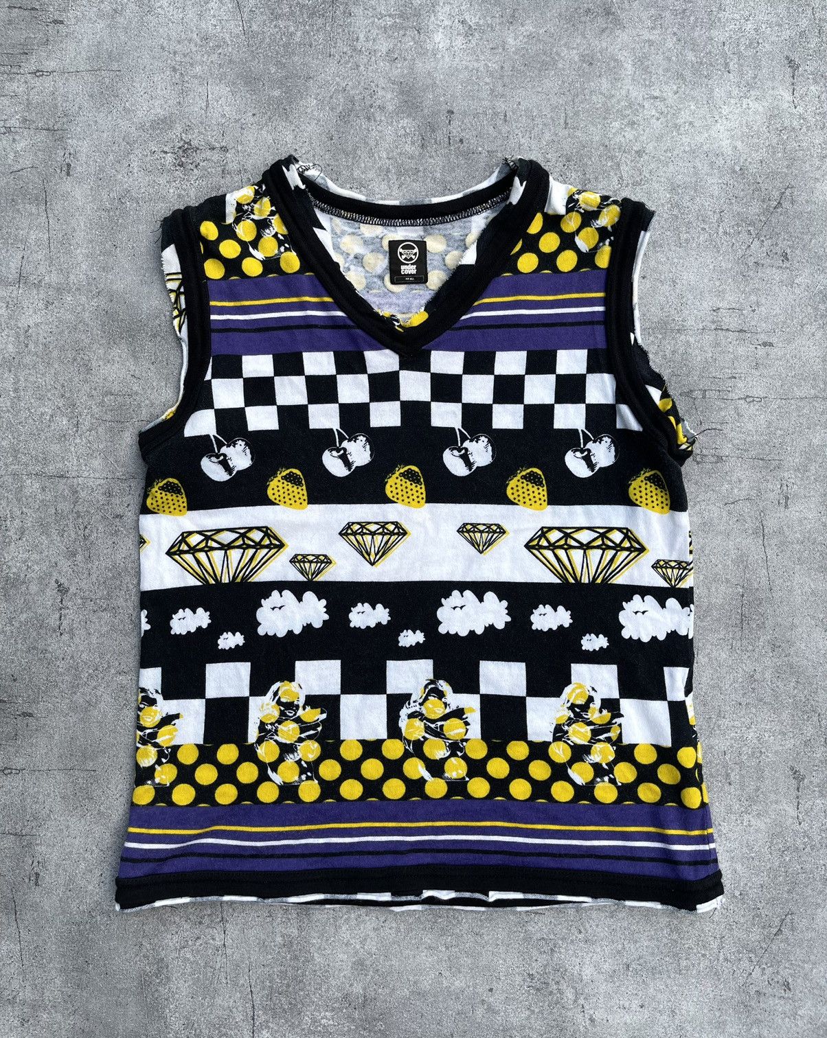 image of Undercover A/w2001 Davf Cherry Tank Top, Men's (Size Small)