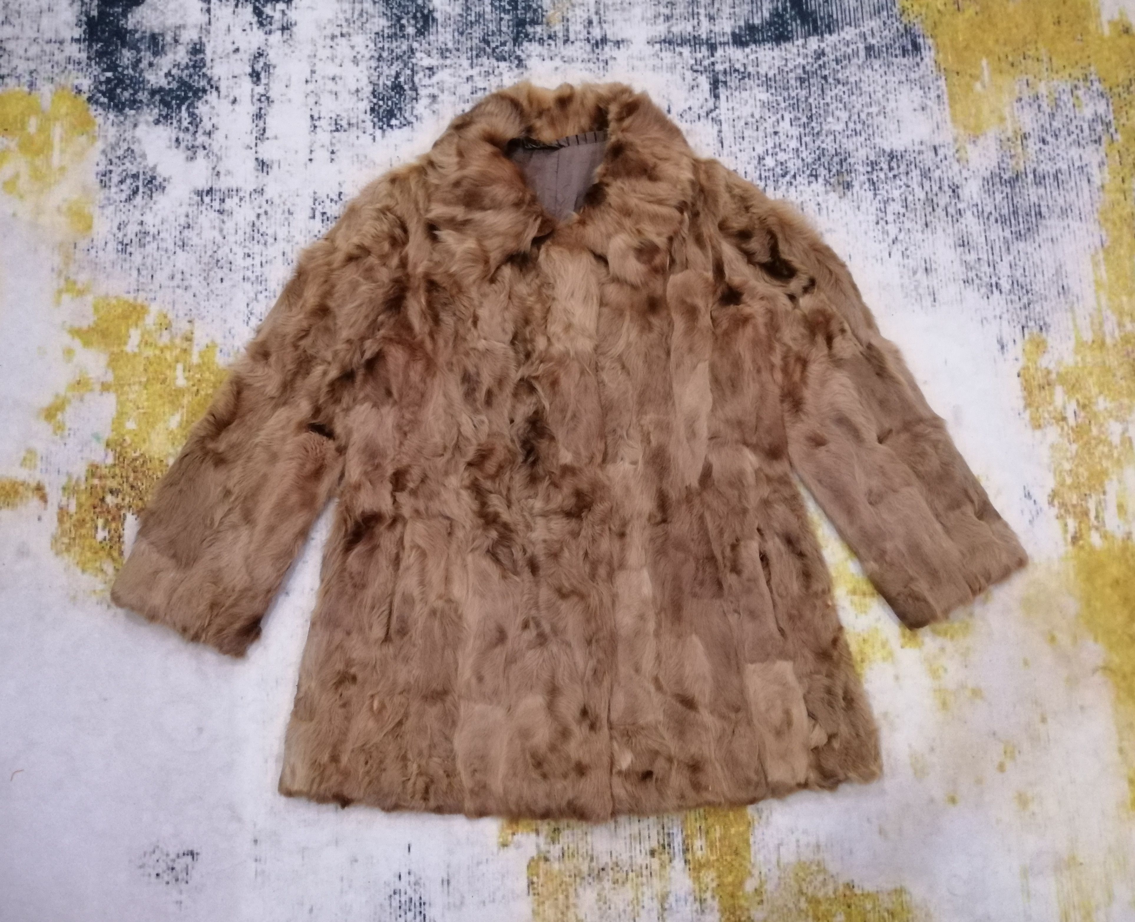 Designer × Fashion Victim × Vintage Winter Session Fashion Faux Fur Coat Jacket For Women Size L / US 10 / IT 46 - 1 Thumbnail