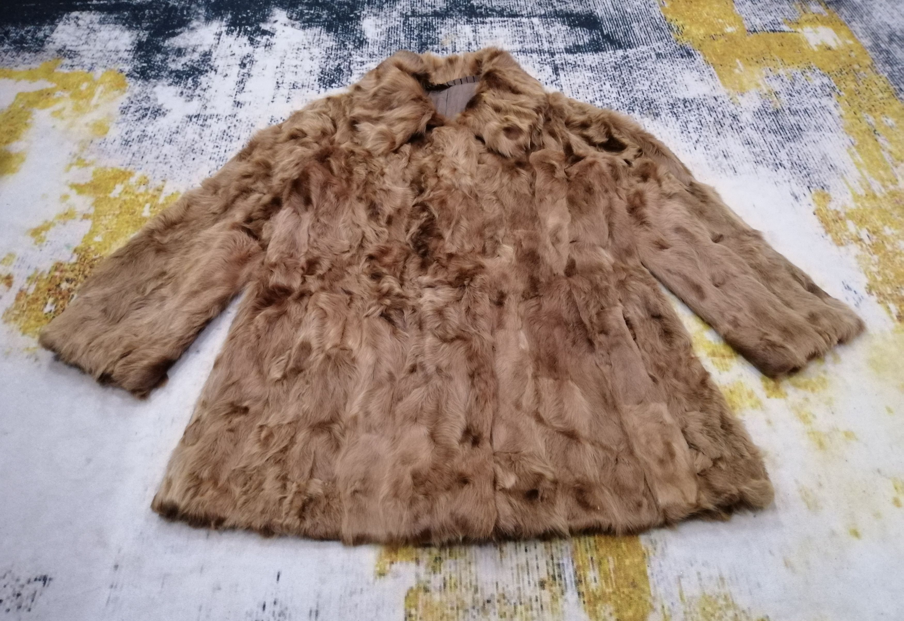 Designer × Fashion Victim × Vintage Winter Session Fashion Faux Fur Coat Jacket For Women Size L / US 10 / IT 46 - 2 Thumbnail