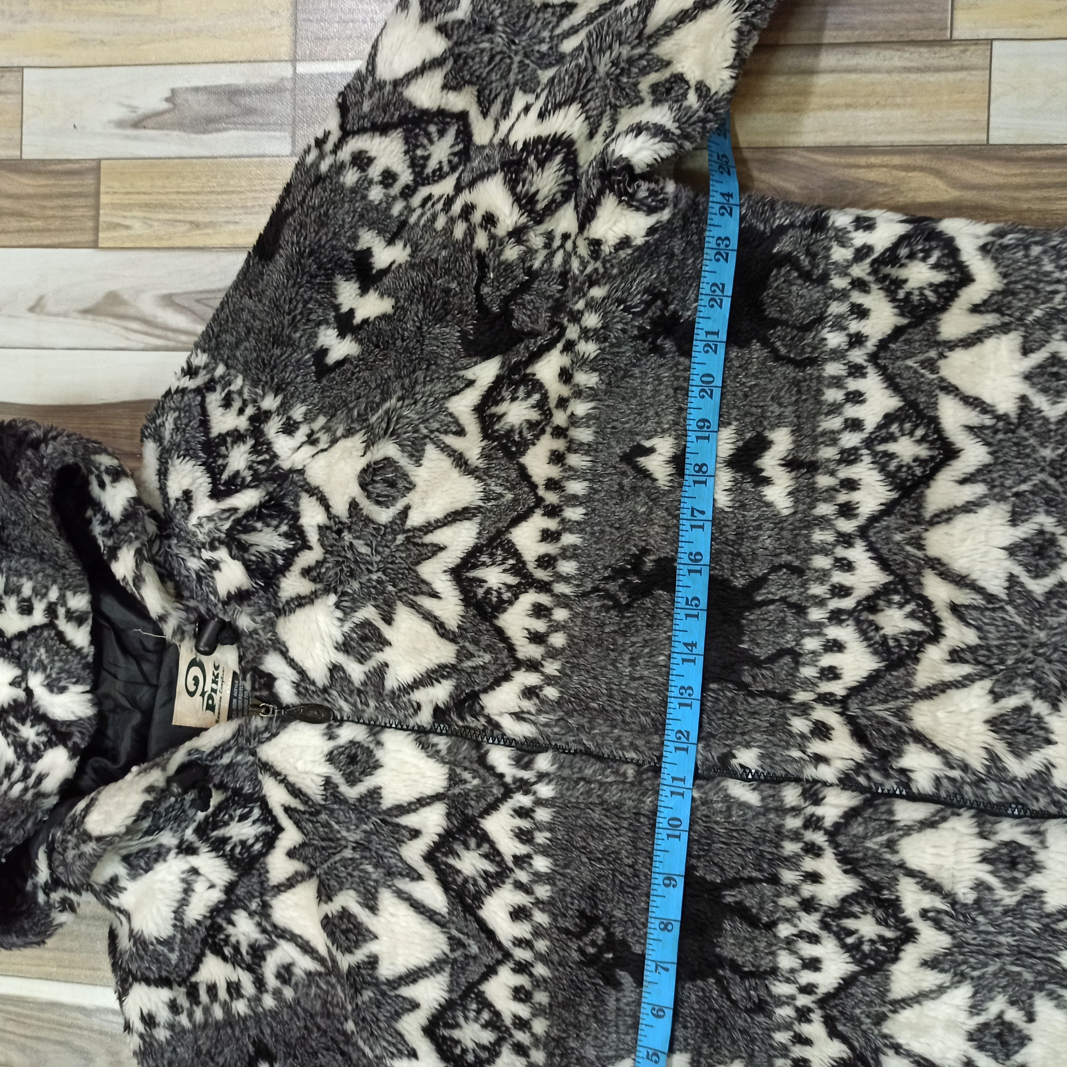 Japanese Brand Vintage Piko Hawaiian Fleece Hoodie Fully Zipper Size US L / EU 52-54 / 3 - 8 Thumbnail