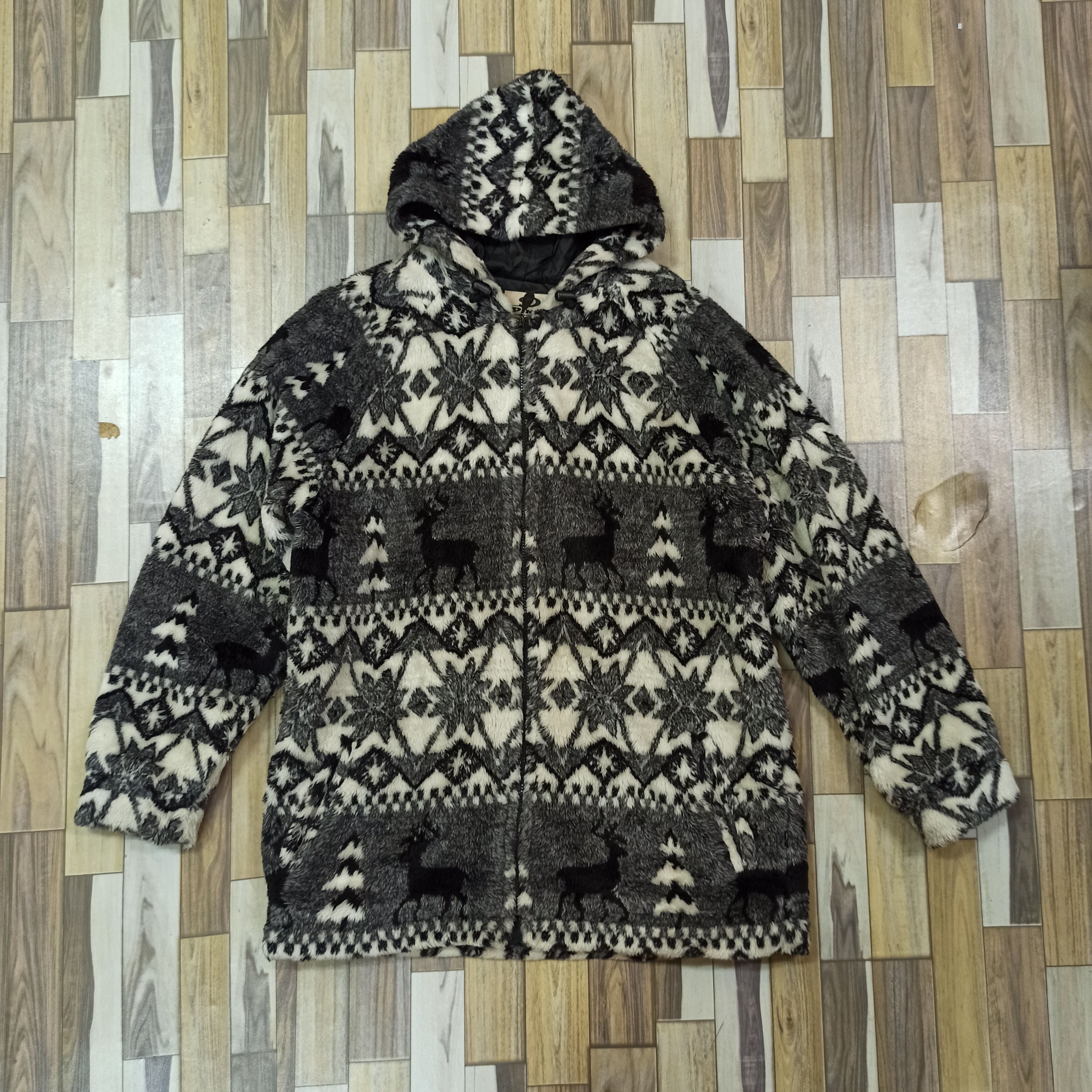Japanese Brand Vintage Piko Hawaiian Fleece Hoodie Fully Zipper Size US L / EU 52-54 / 3 - 2 Thumbnail