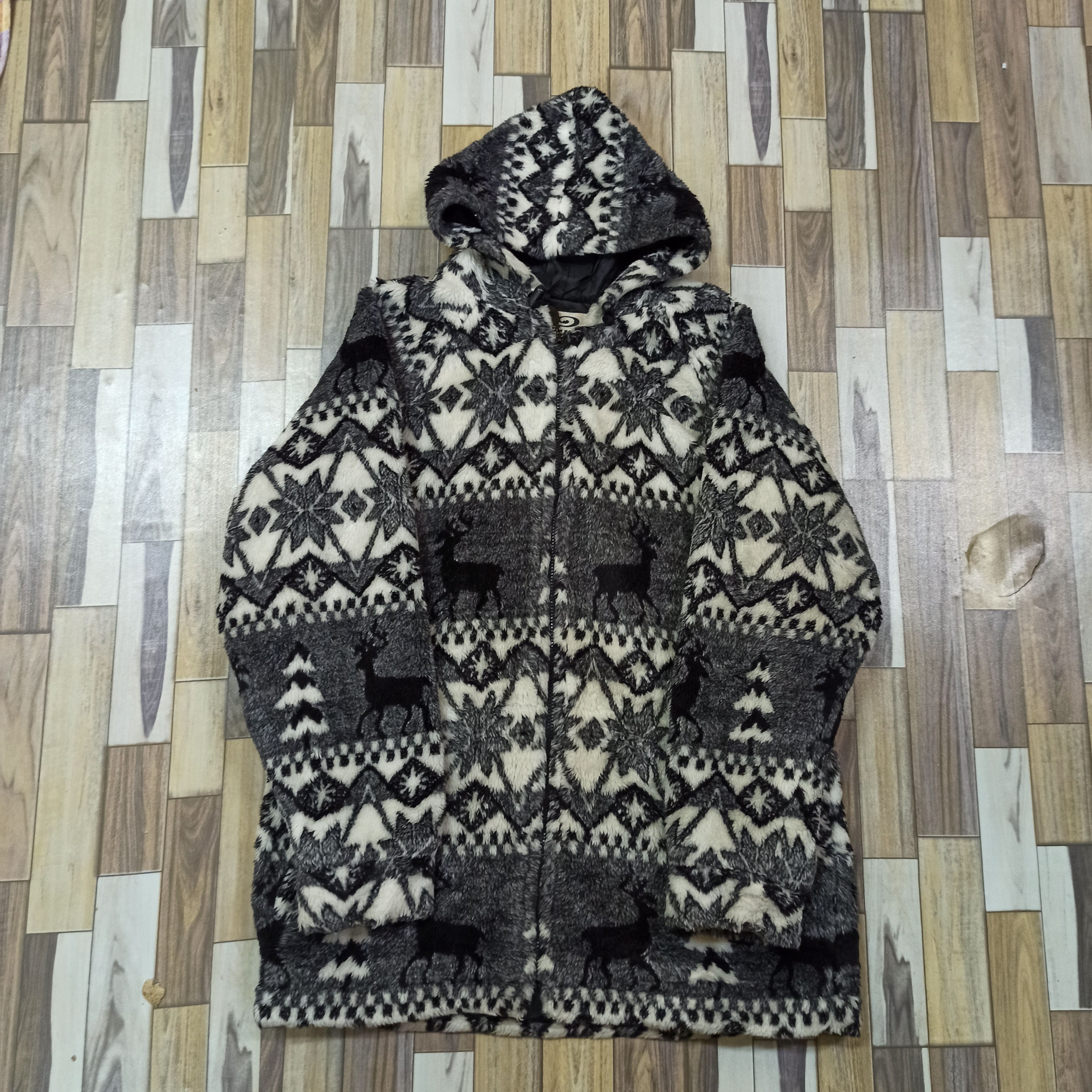 Japanese Brand Vintage Piko Hawaiian Fleece Hoodie Fully Zipper Size US L / EU 52-54 / 3 - 5 Thumbnail