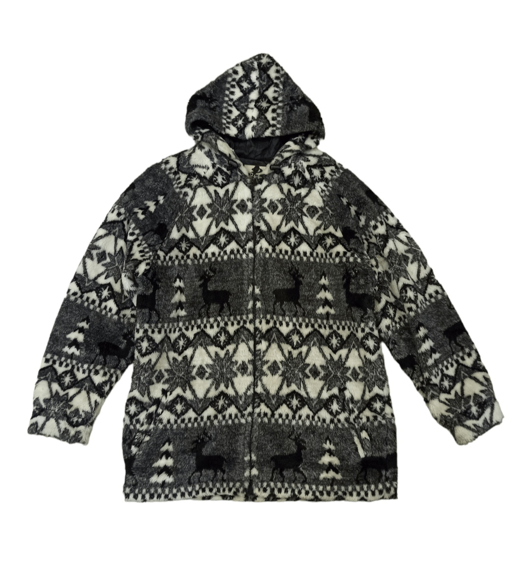 Japanese Brand Vintage Piko Hawaiian Fleece Hoodie Fully Zipper Size US L / EU 52-54 / 3 - 1 Thumbnail