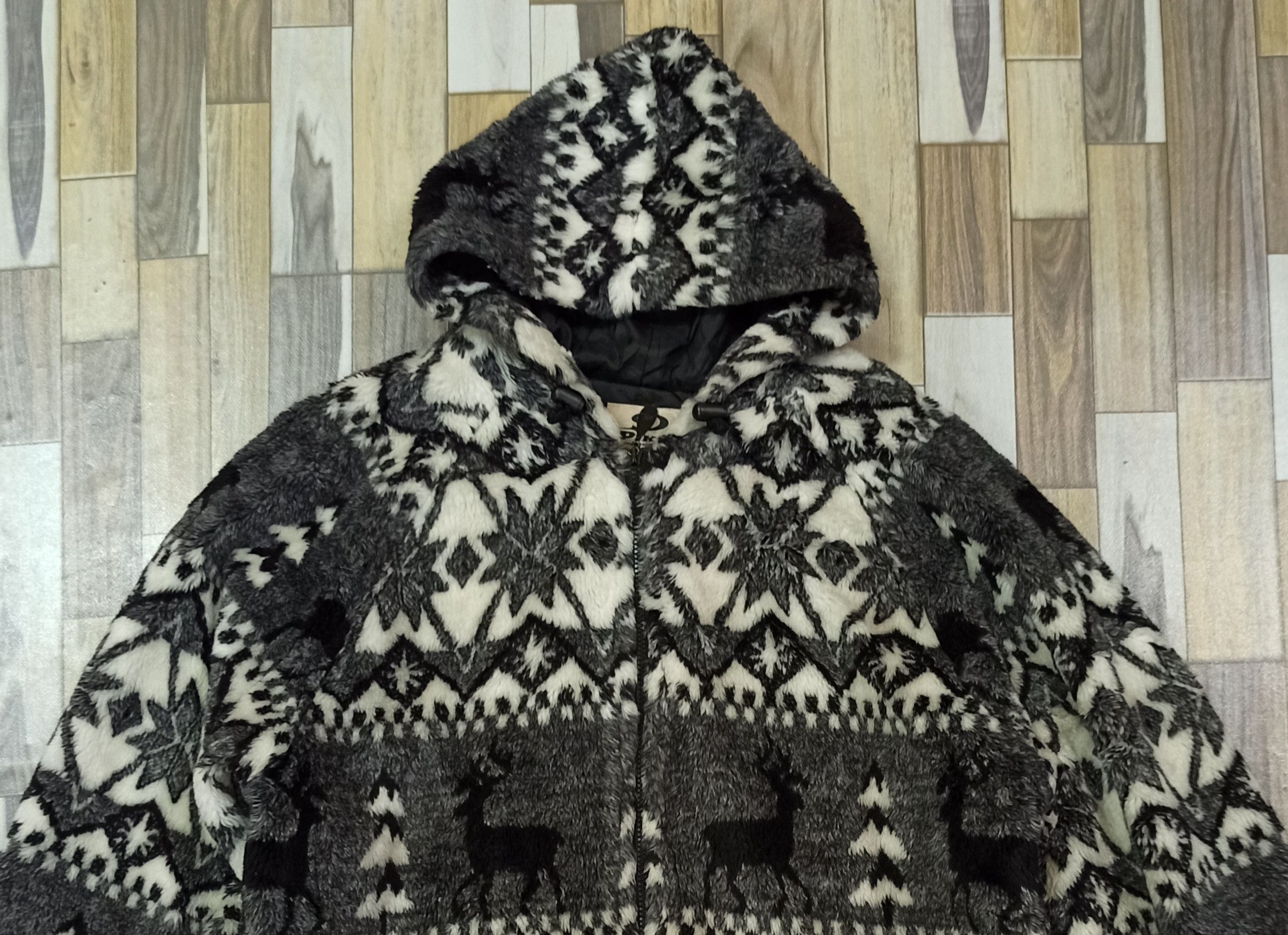 Japanese Brand Vintage Piko Hawaiian Fleece Hoodie Fully Zipper Size US L / EU 52-54 / 3 - 4 Thumbnail