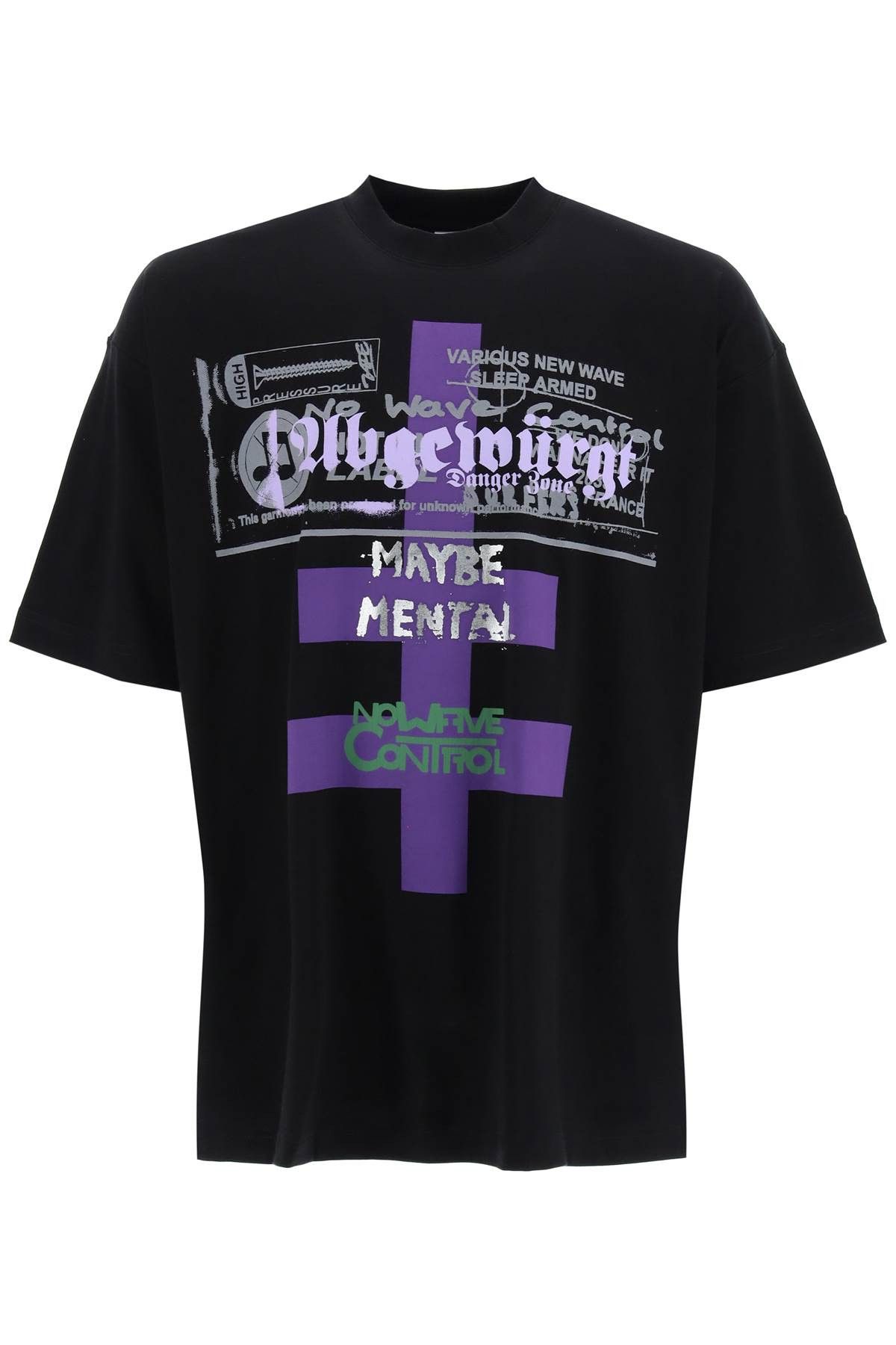 Pre-owned Vetements 'maybe Mental' T-shirt In Mixed Colours