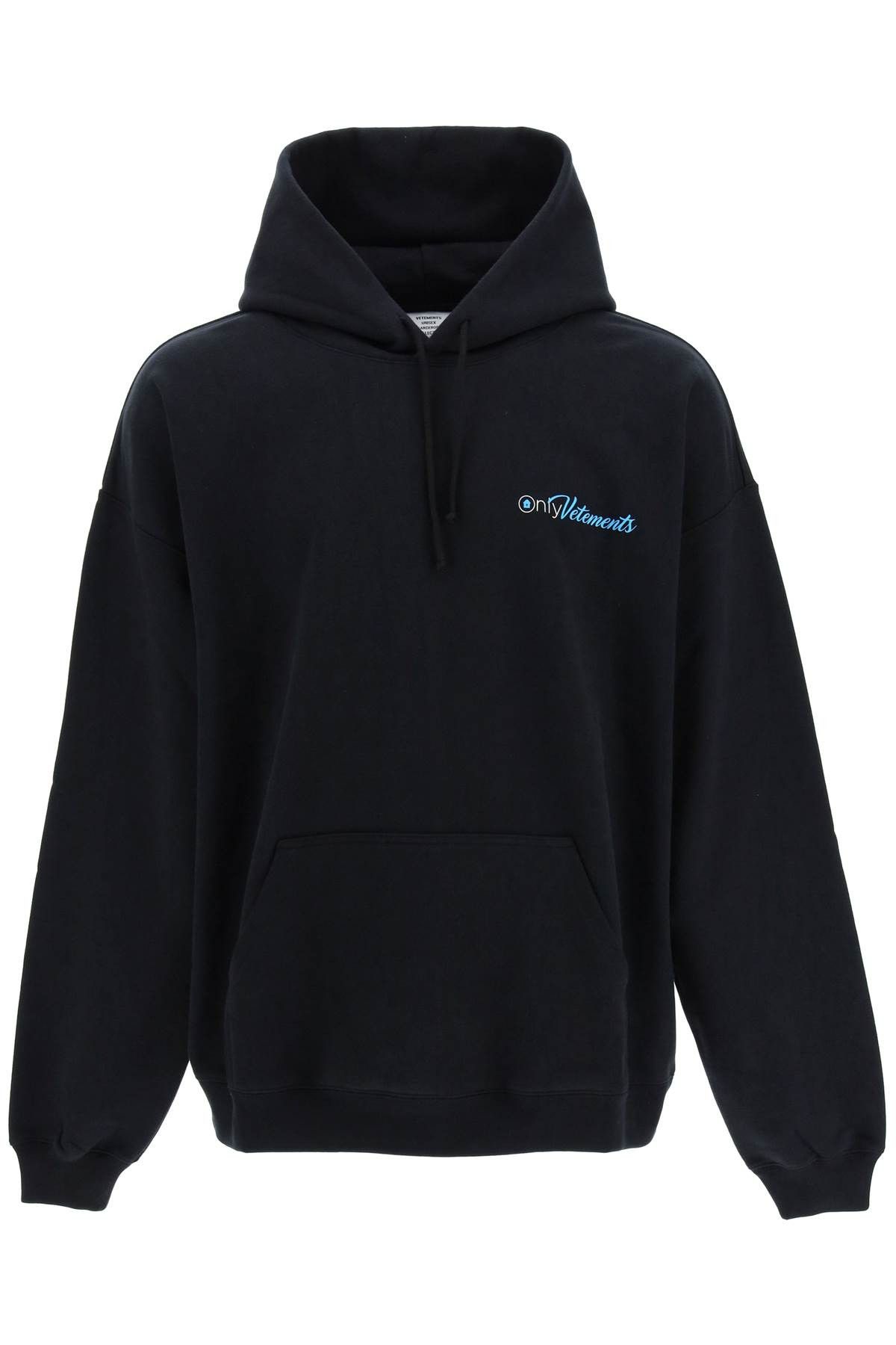 image of Vetements 'only Vetements' Hoodie in Black, Men's (Size XL)