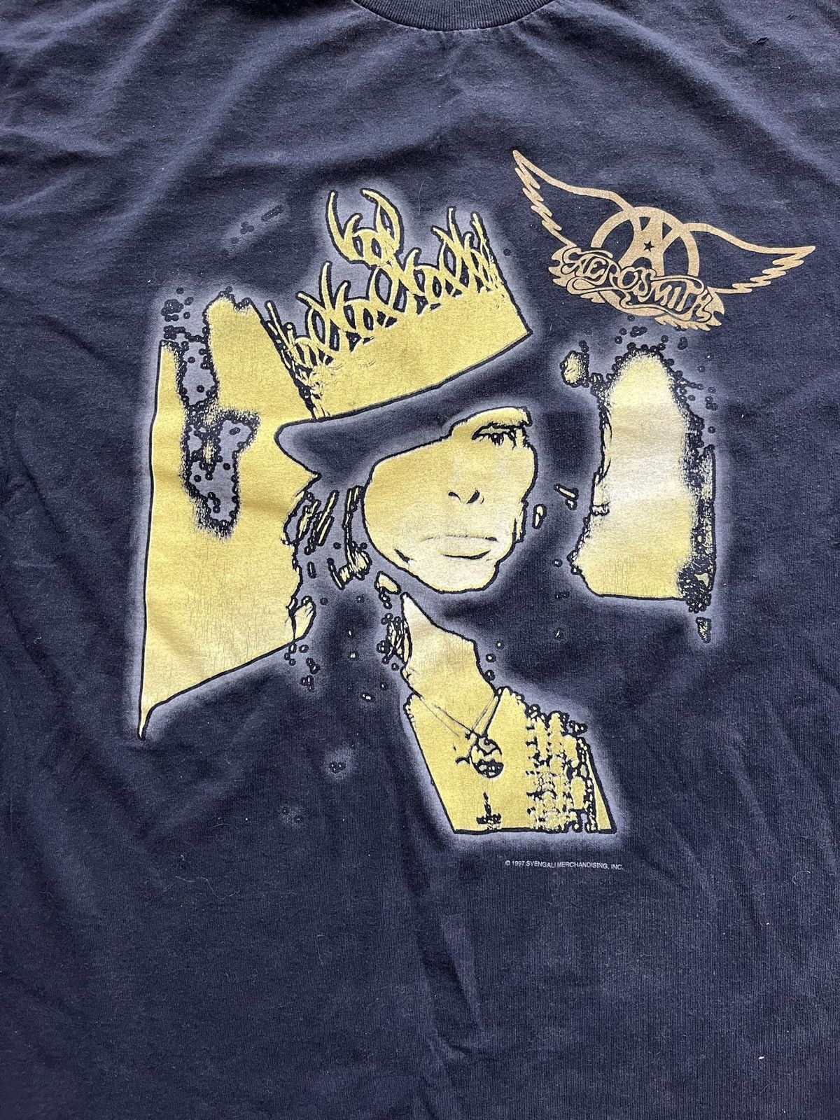 Vintage Vintage 1997 Aerosmith Nine lives tour t shirt Size US XL / EU 56 / 4 - 4 Thumbnail