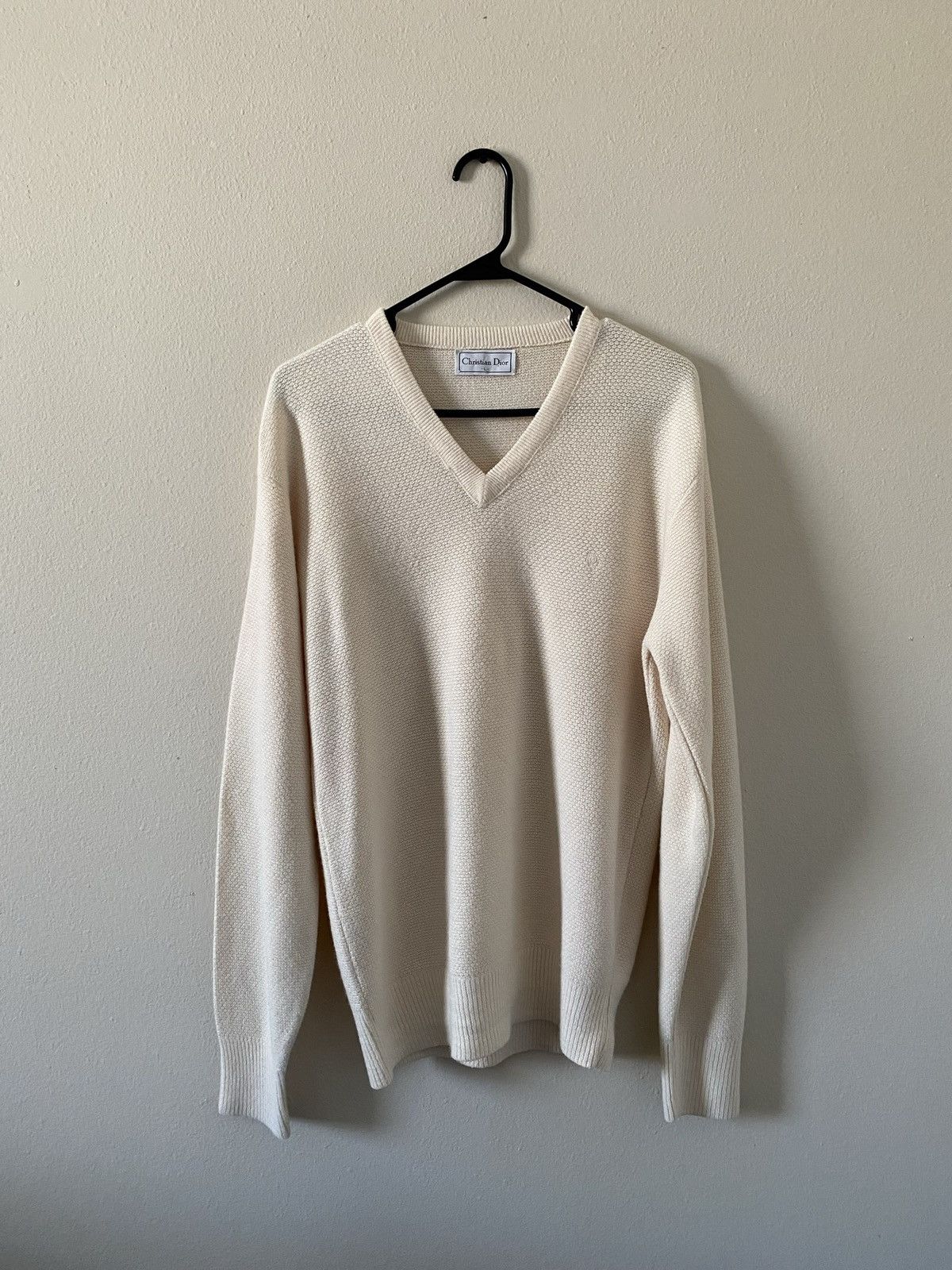 Christian Dior Monsieur Vintage Christian Dior V Neck Sweater Size US L / EU 52-54 / 3 - 1 Thumbnail