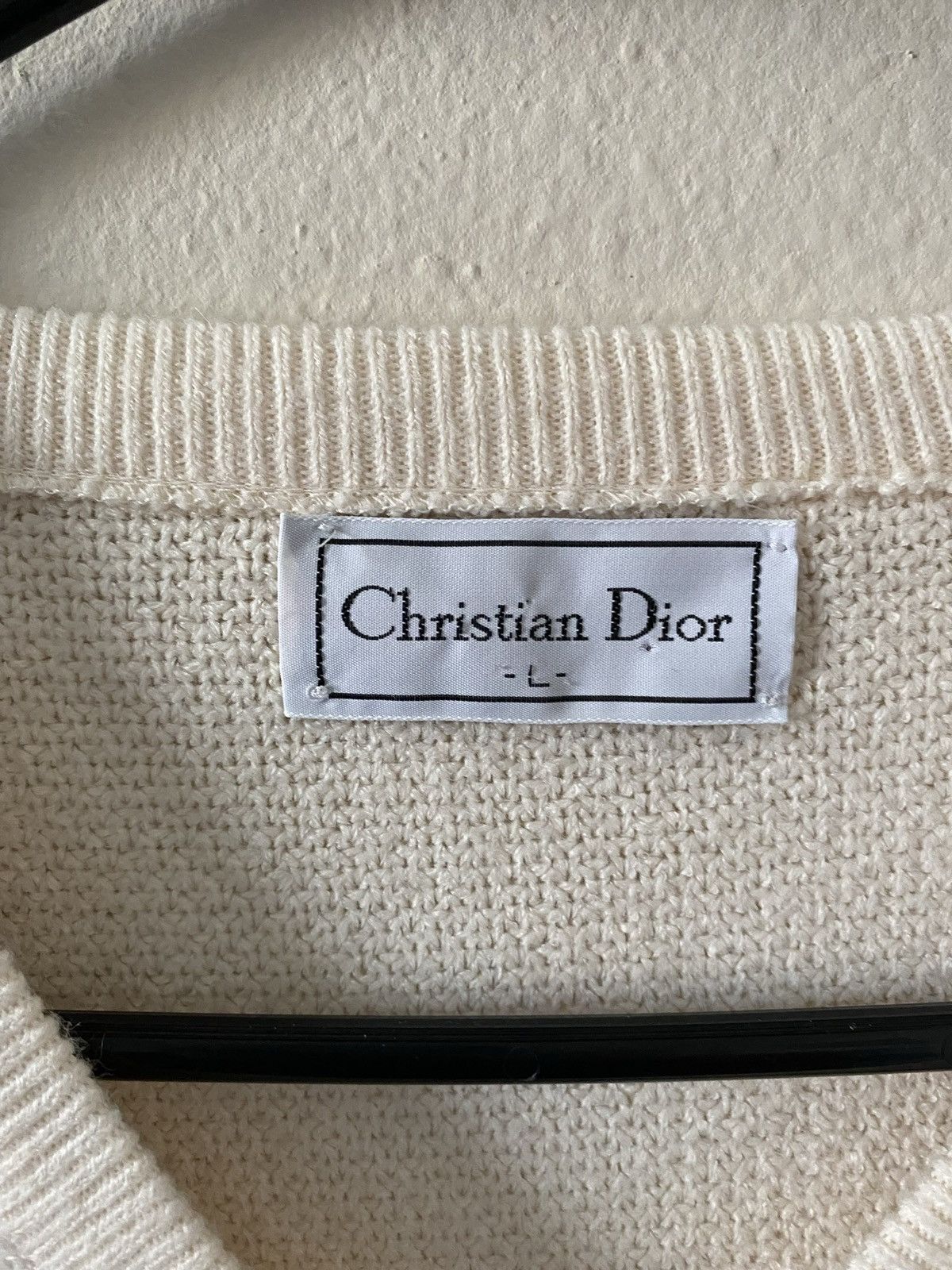 Christian Dior Monsieur Vintage Christian Dior V Neck Sweater Size US L / EU 52-54 / 3 - 9 Thumbnail