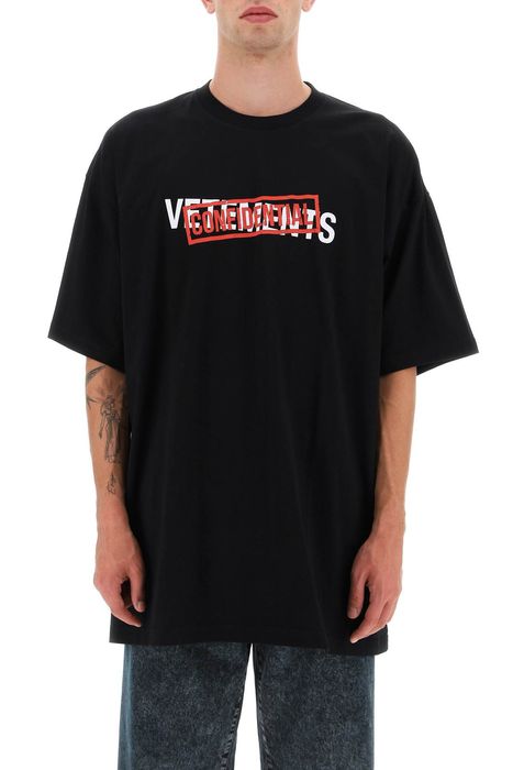 Vetements Vetements 'confidential' logo oversized t-shirt | Grailed