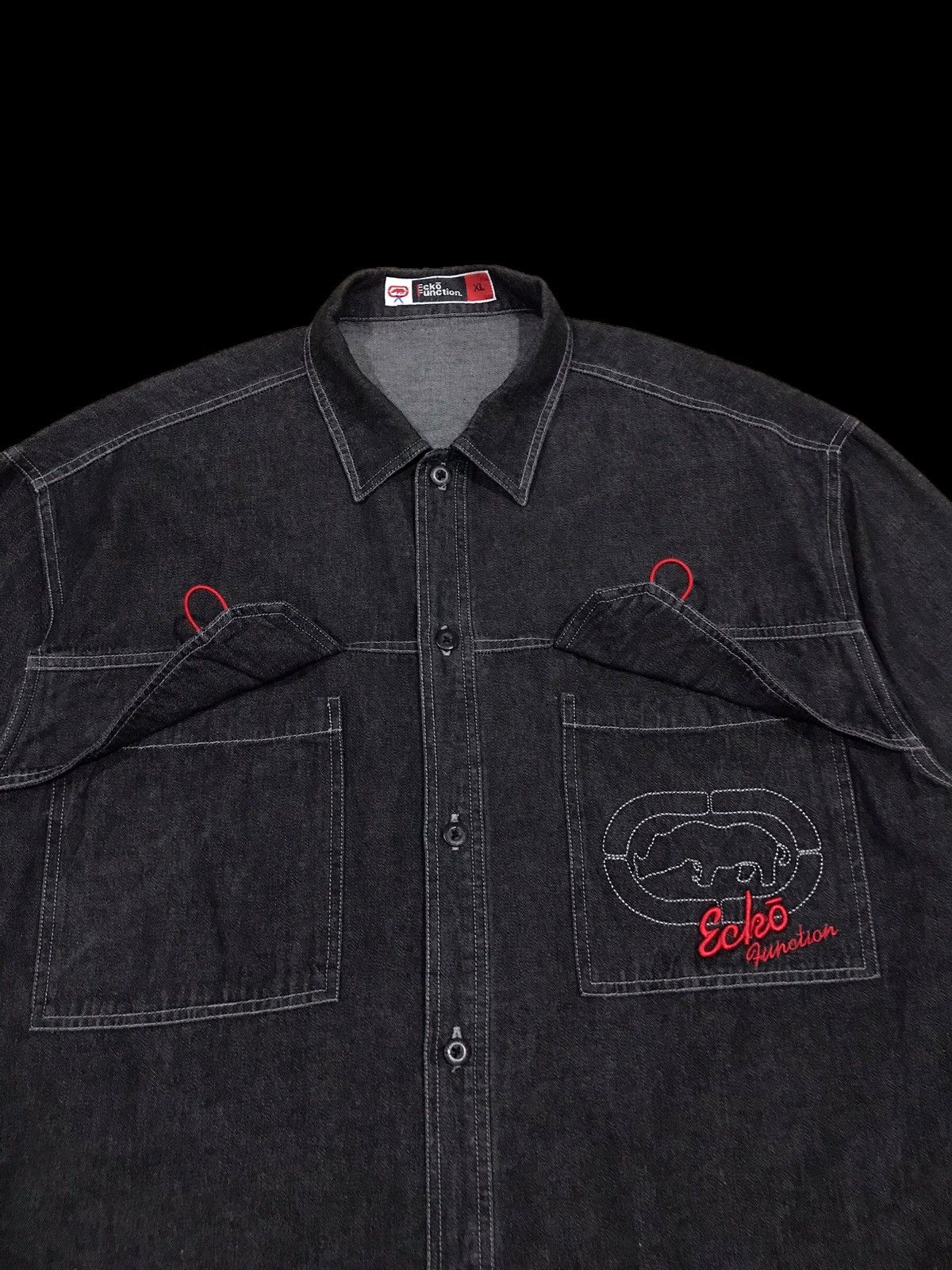Ecko Unltd. Ecko Function 72 Denim Shirt Jacket Size US XL / EU 56 / 4 - 6 Thumbnail