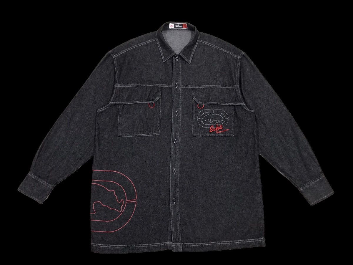 Ecko Unltd. Ecko Function 72 Denim Shirt Jacket Size US XL / EU 56 / 4 - 3 Thumbnail
