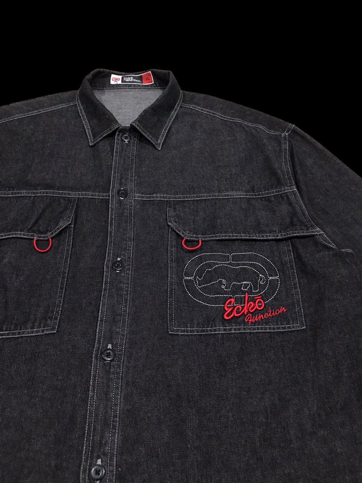 Ecko Unltd. Ecko Function 72 Denim Shirt Jacket Size US XL / EU 56 / 4 - 4 Thumbnail