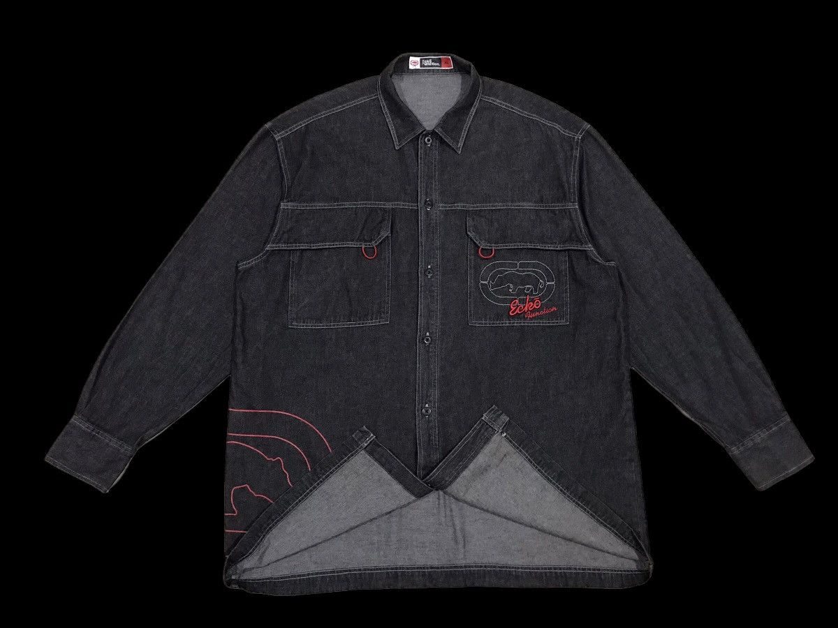 Ecko Unltd. Ecko Function 72 Denim Shirt Jacket Size US XL / EU 56 / 4 - 2 Thumbnail