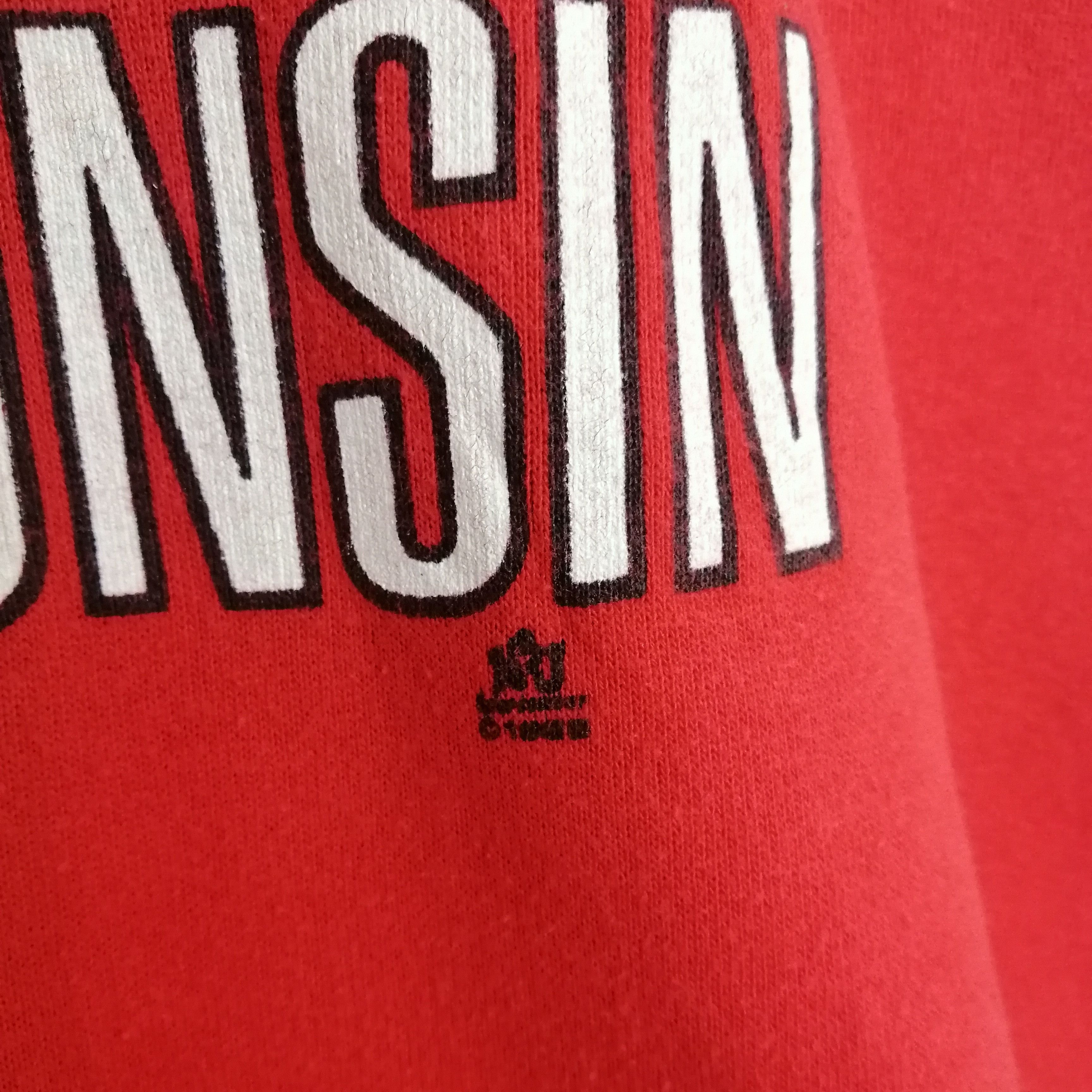 Vintage 🔥Vintage 80s Wisconsin University hoodie sweatshirt Size US XL / EU 56 / 4 - 3 Thumbnail