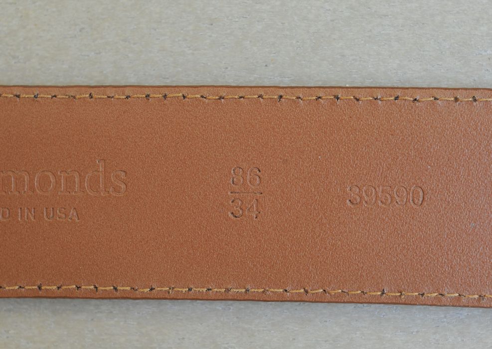Allen Edmonds Allen Edmonds Made in USA Leather Belt brass buckle Grailed