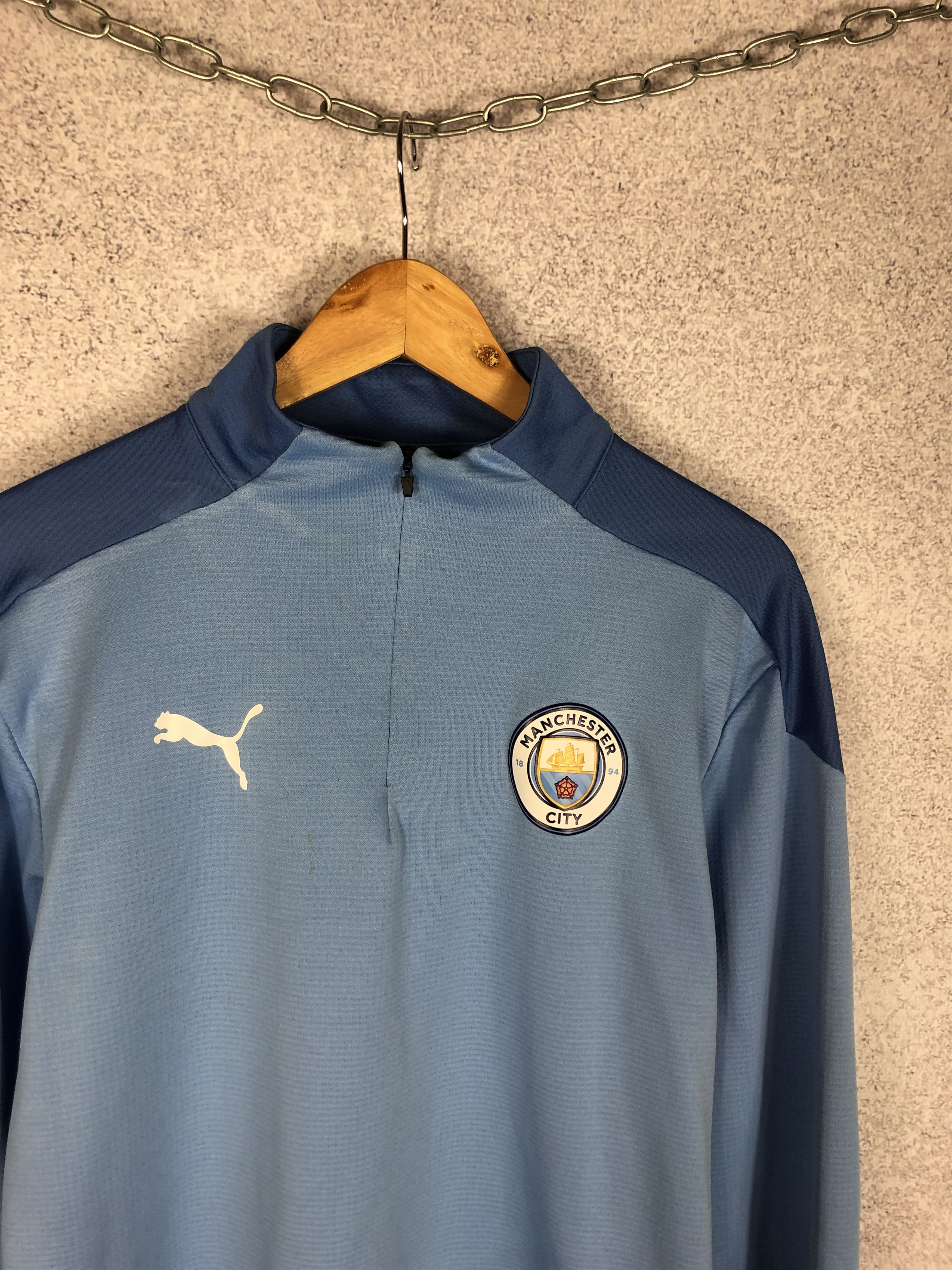 Puma Puma Manchester City Soccer Training Zip Top Football Shirt Size US M / EU 48-50 / 2 - 2 Thumbnail