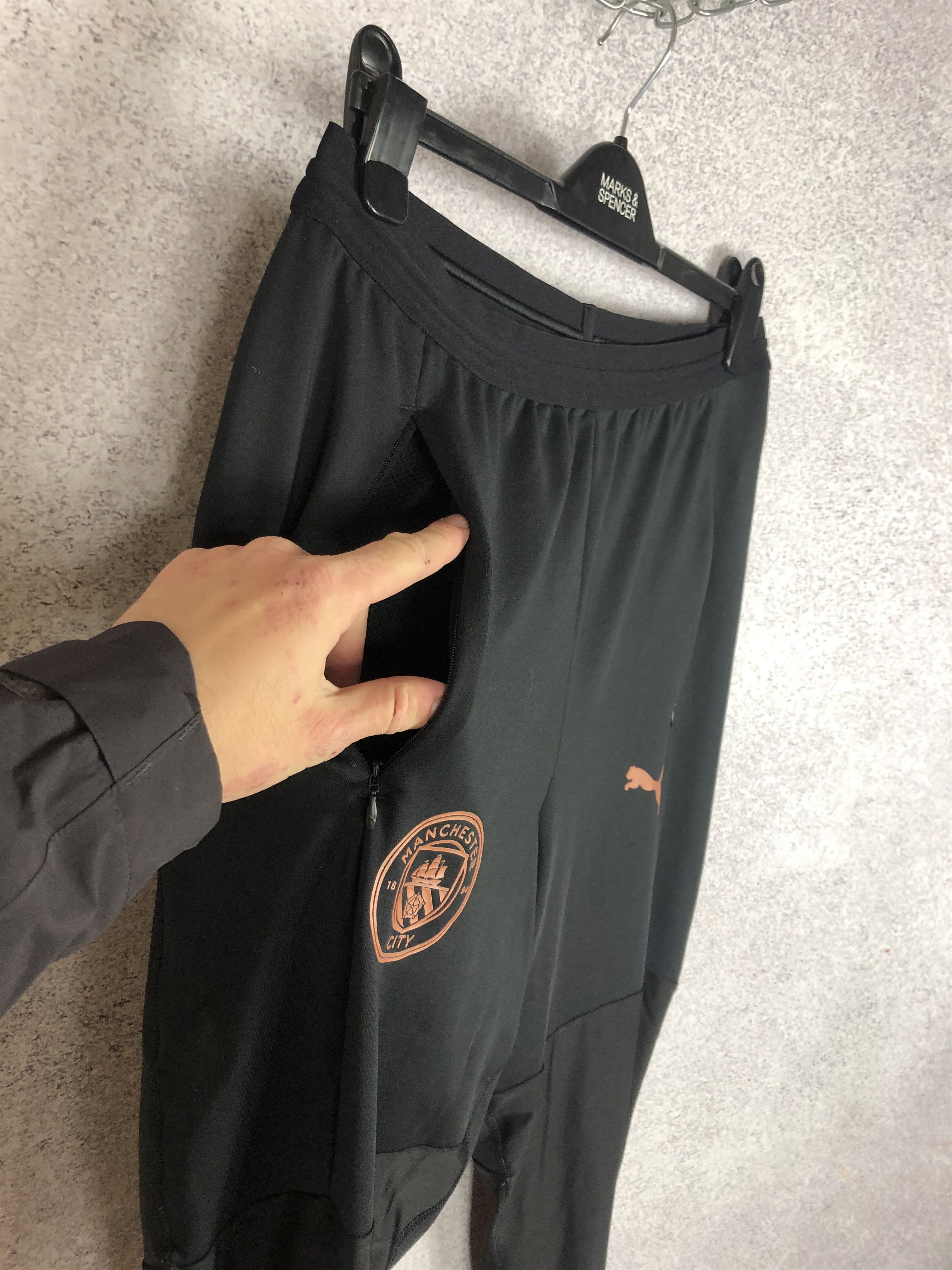 Puma FC Manchester City Puma Training Drill Pants Size US 32 / EU 48 - 3 Thumbnail