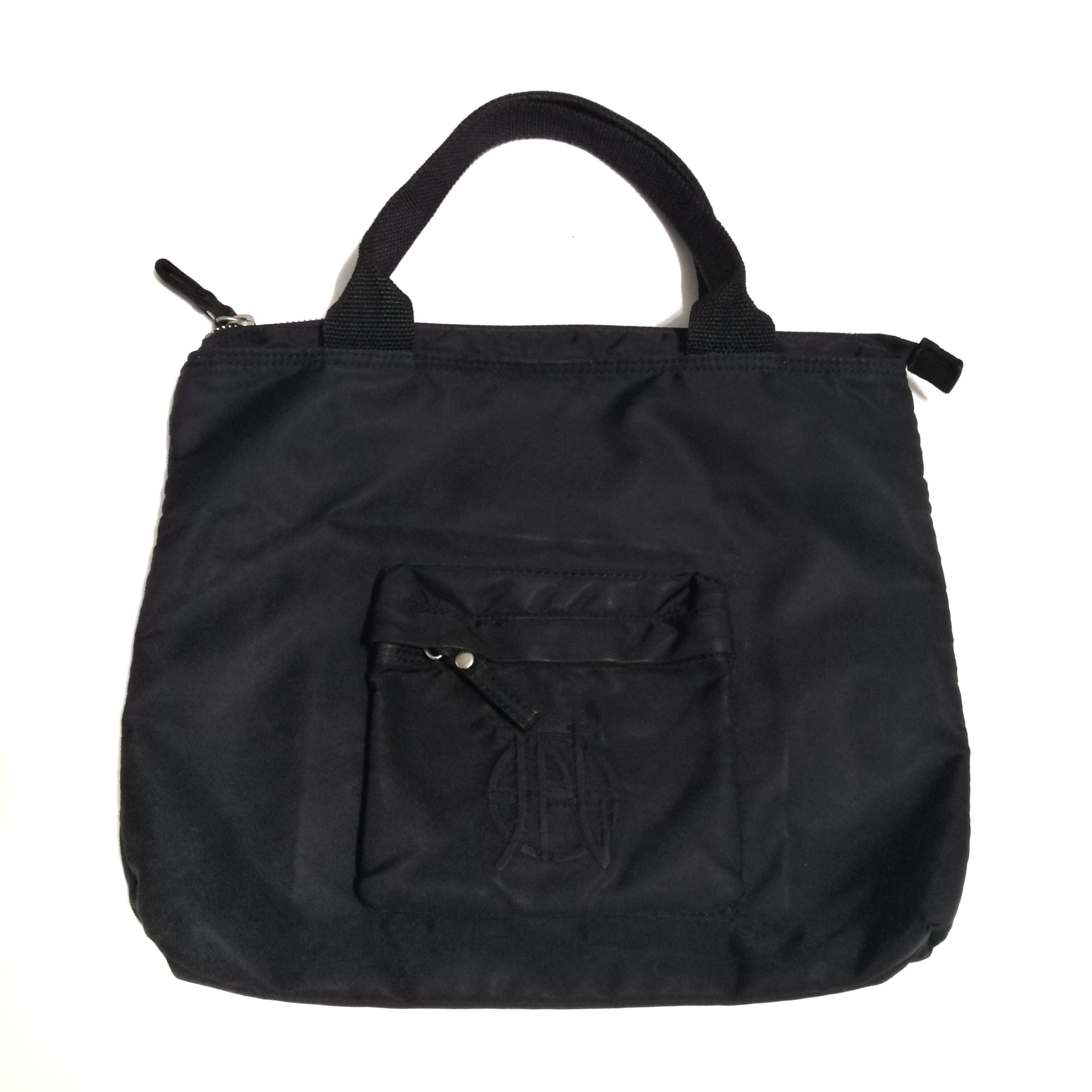 Vintage Jean Paul Gaultier Nylon Black Tote Bag, Men's