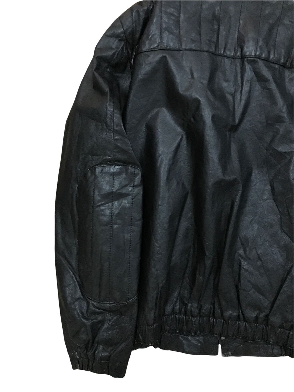 Japanese Brand × Leather × Vintage Made in Japan Cow Hide Leather Bikers Cafe Racer Jacket Size US S / EU 44-46 / 1 - 7 Thumbnail