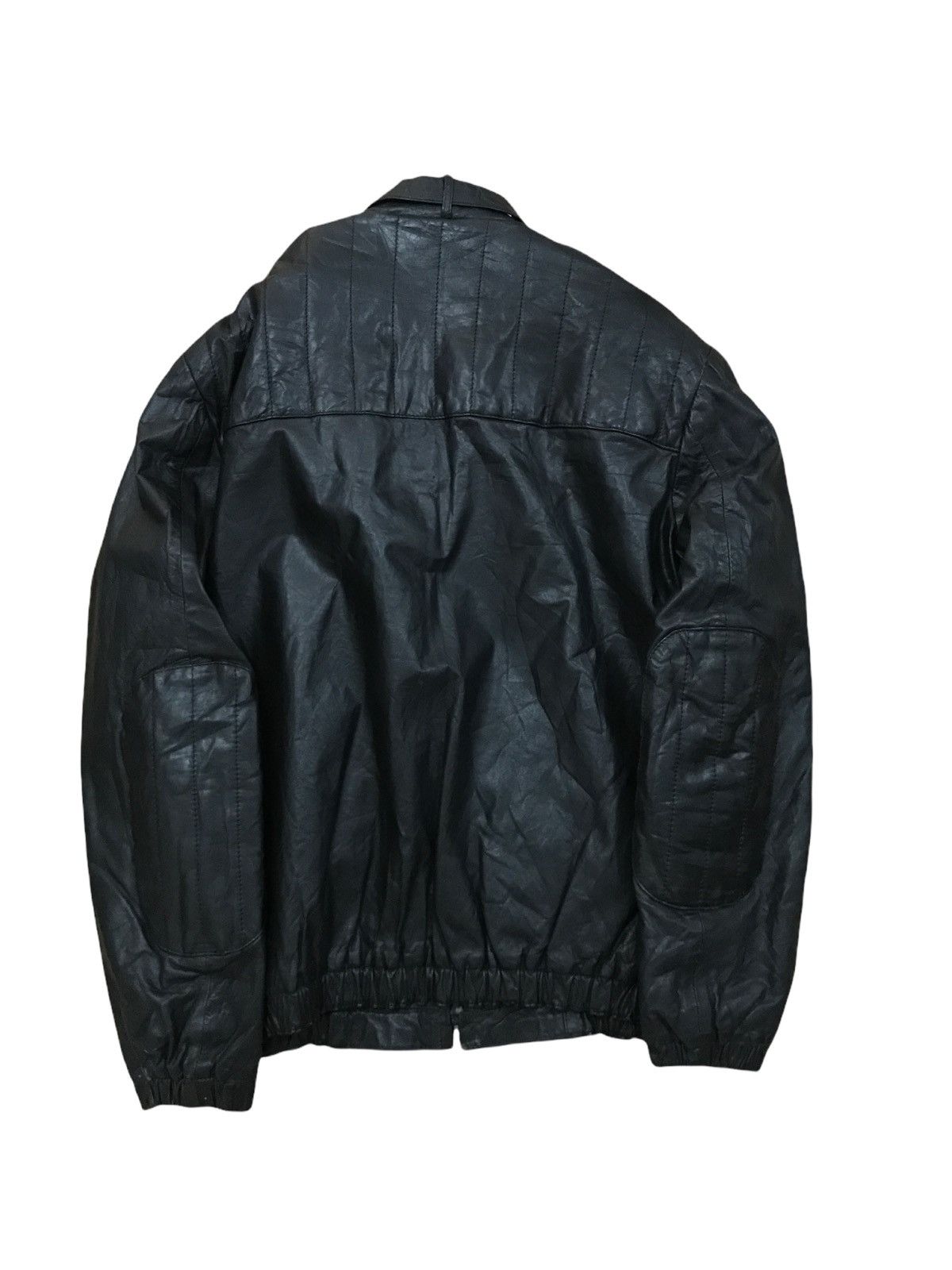 Japanese Brand × Leather × Vintage Made in Japan Cow Hide Leather Bikers Cafe Racer Jacket Size US S / EU 44-46 / 1 - 2 Thumbnail