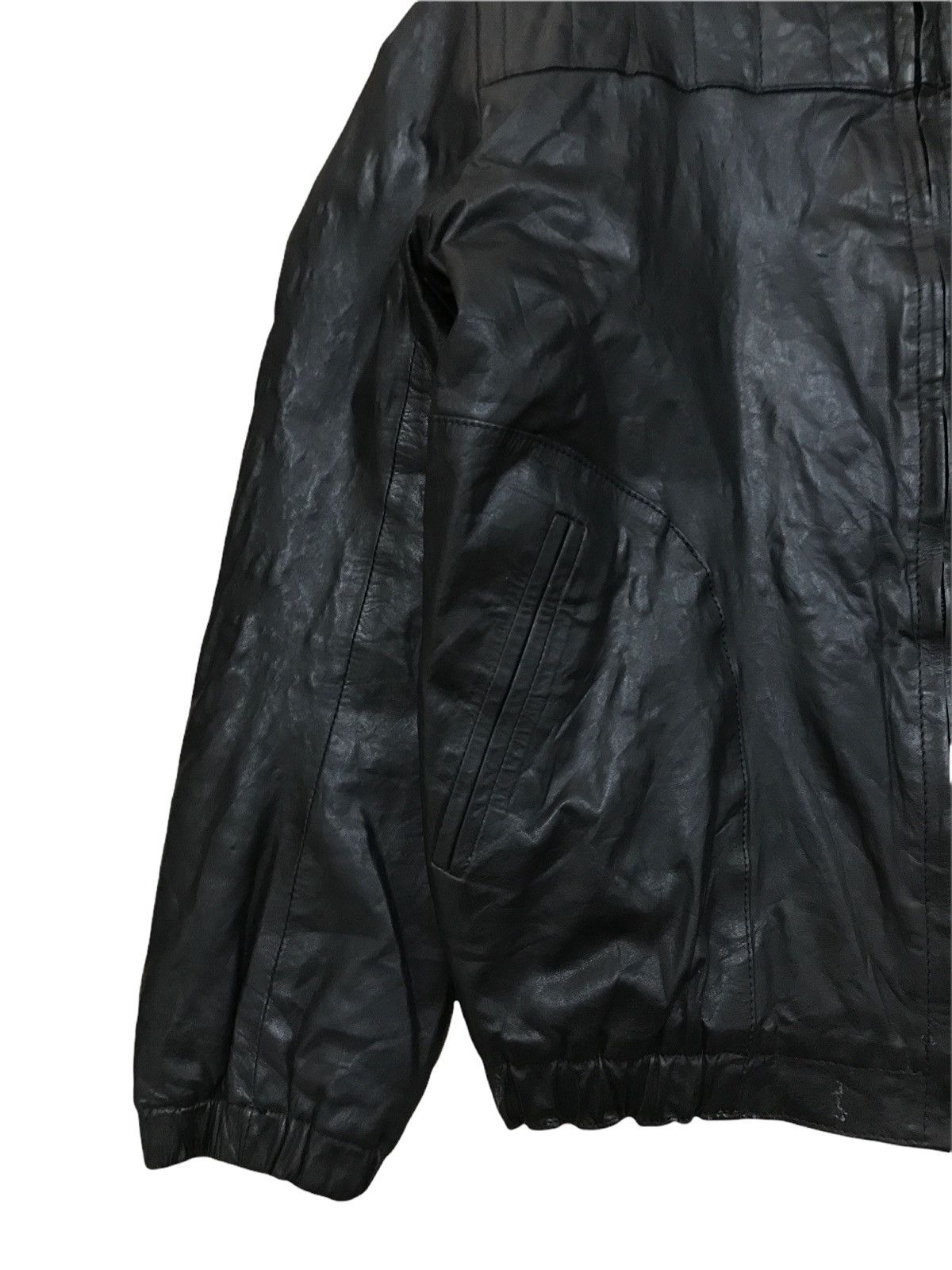Japanese Brand × Leather × Vintage Made in Japan Cow Hide Leather Bikers Cafe Racer Jacket Size US S / EU 44-46 / 1 - 8 Thumbnail