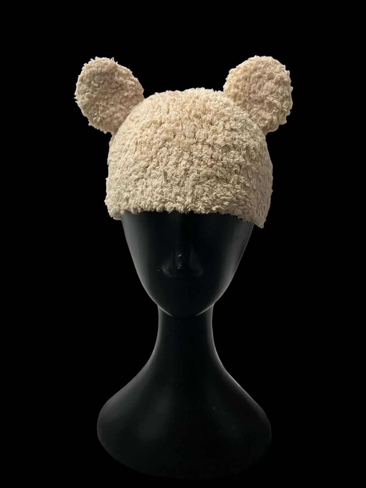 image of Avant Garde x Vintage Eagle Horn Mohair Beanie Hat Inspired Cdg in Brown, Men's