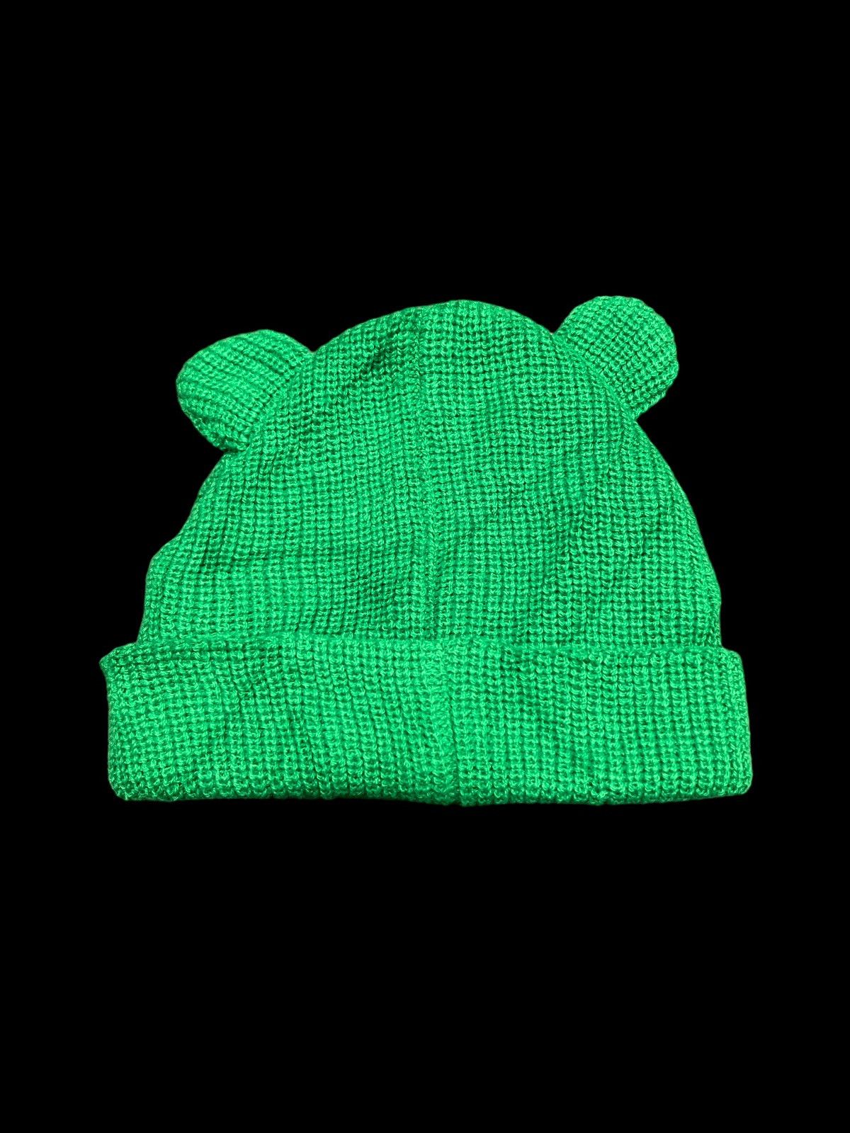 Japanese Brand EAGLE HORN GREEN BEANIE CDG STYLE Size ONE SIZE - 5 Thumbnail