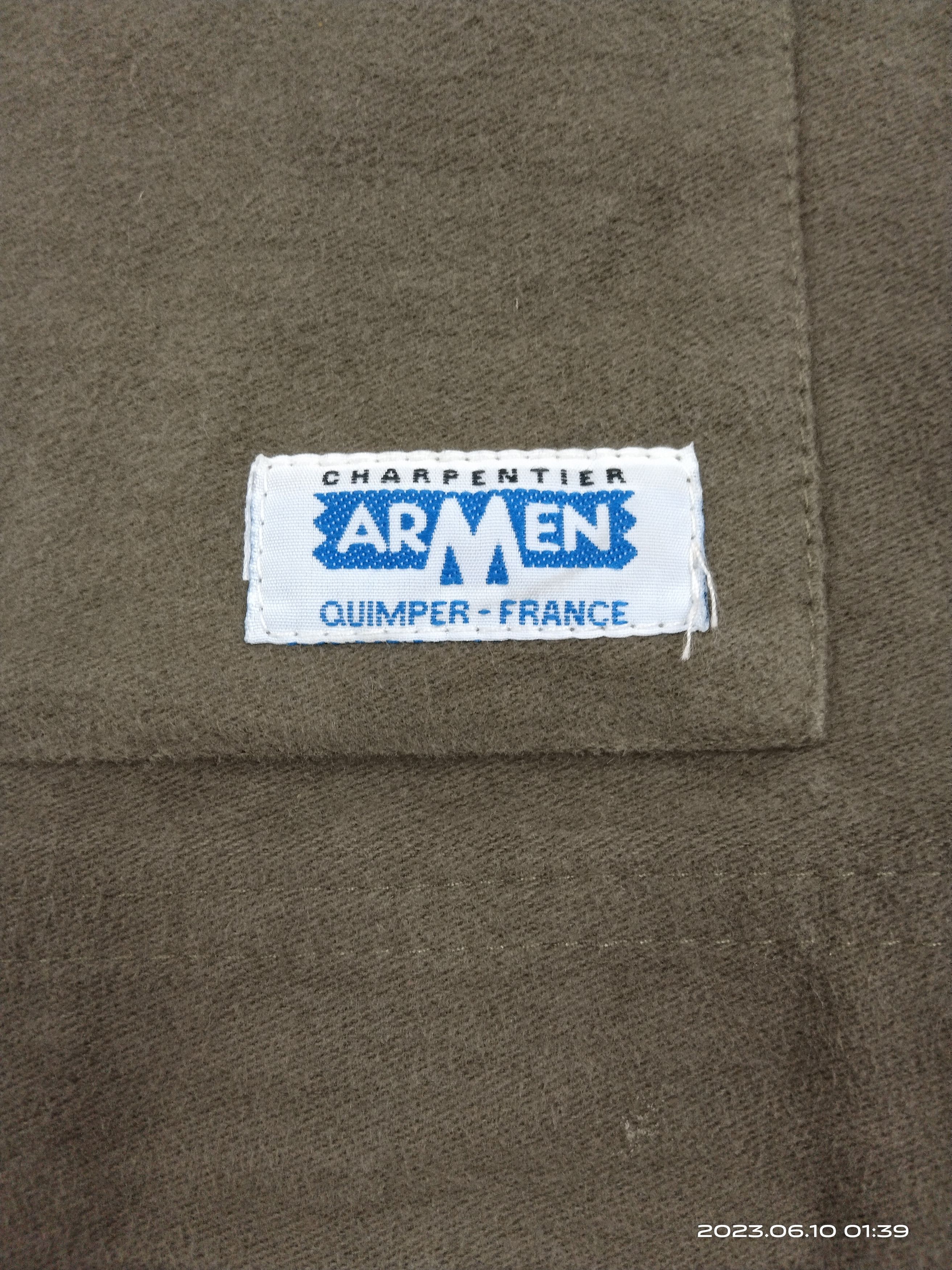 Vintage Vintage ARMEN France Workwear Cotton Canvas Smock Jacket Size US M / EU 48-50 / 2 - 8 Thumbnail