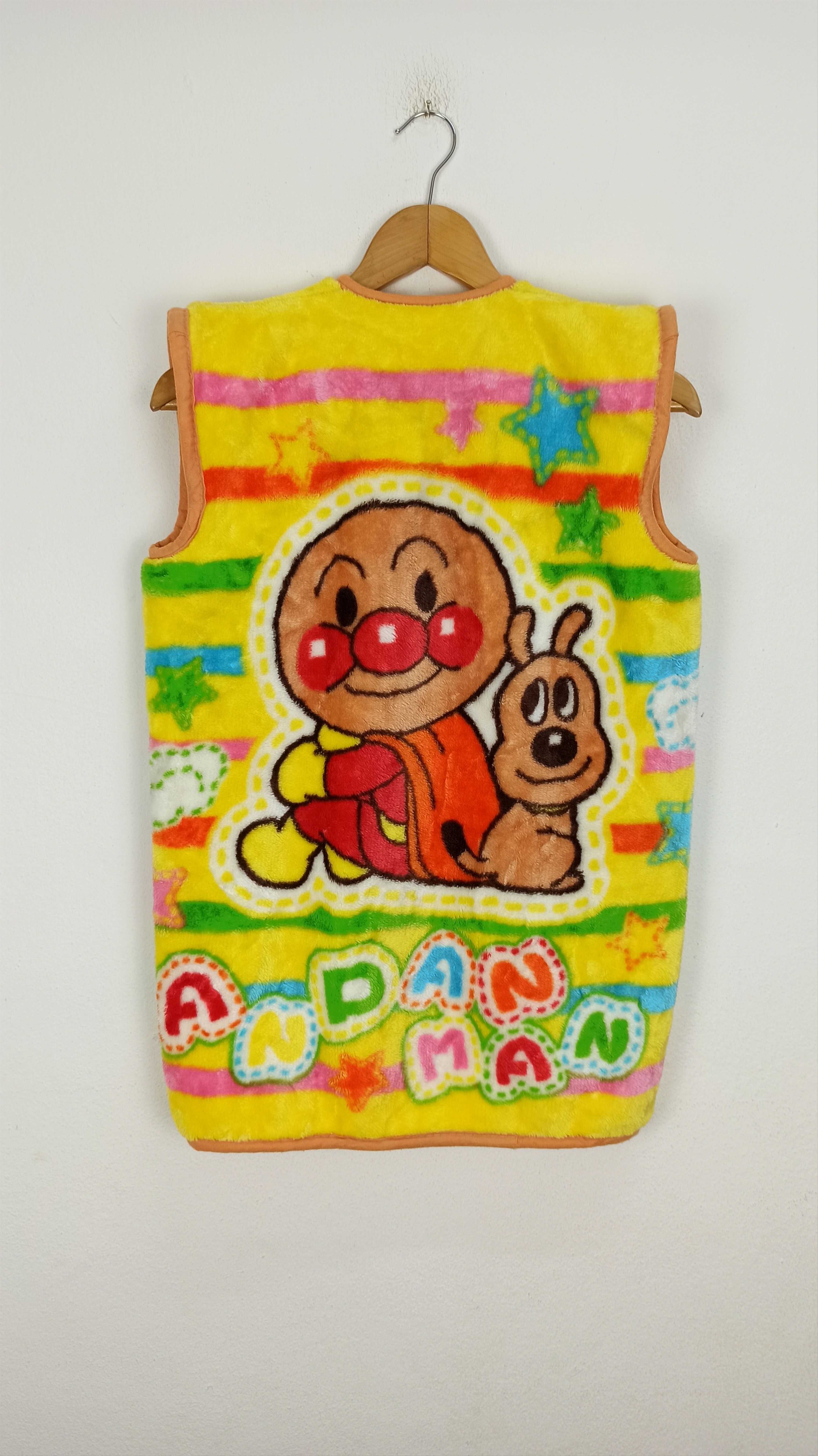 Cartoon Network 🔥Anime🔥 Japan Anpanman Fleece Vest Big Logo full print Size US M / EU 48-50 / 2 - 1 Thumbnail